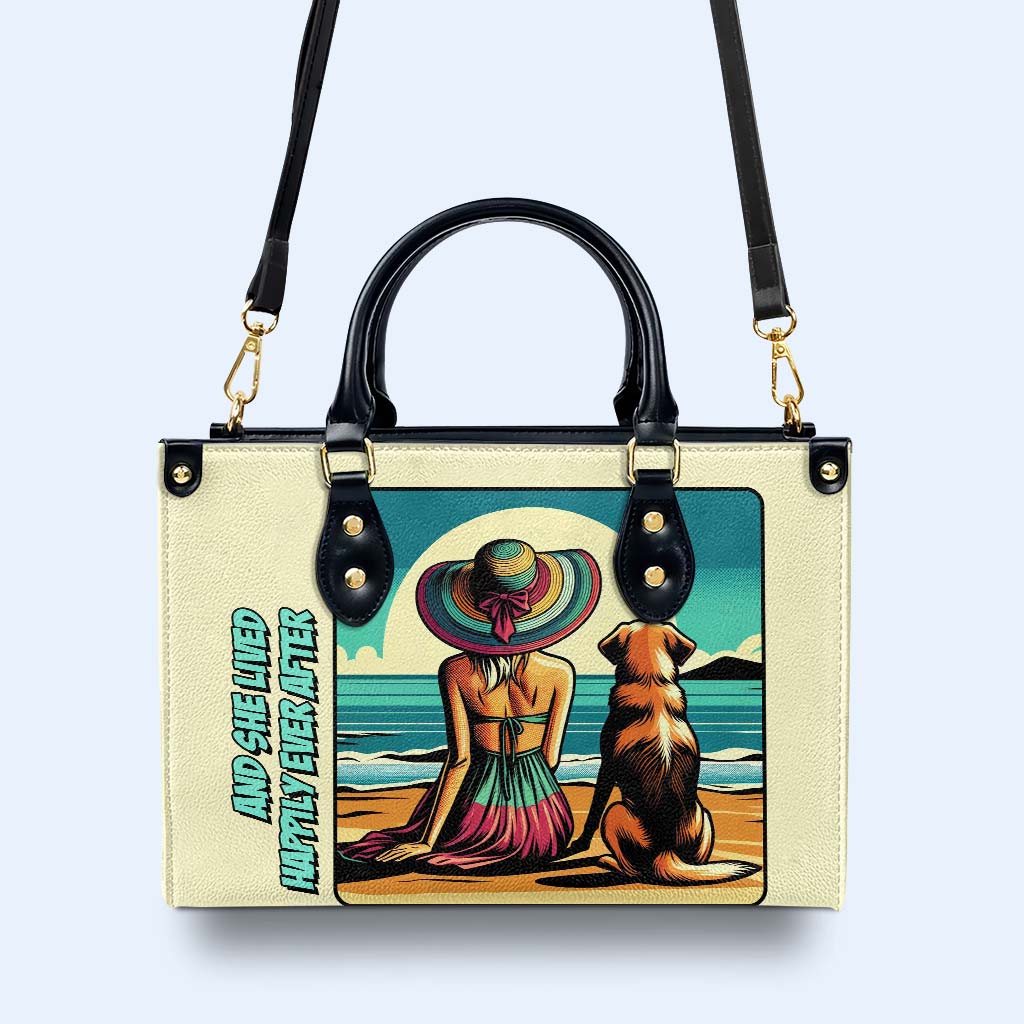 Motif et texte personnalisés pour animaux de compagnie - Votre sac à main en cuir signature - QCUSTOM02