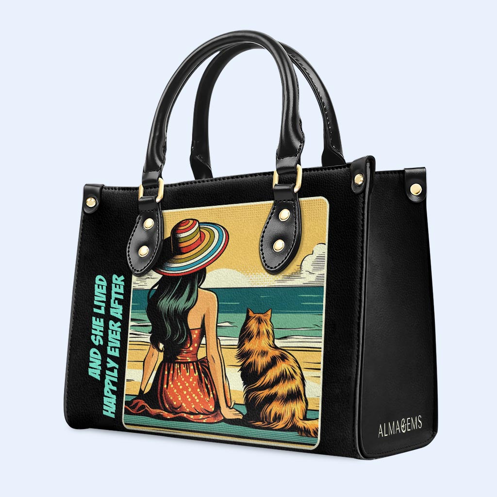 Arte y texto personalizados para mascotas - Su bolso de cuero exclusivo - QCUSTOM03