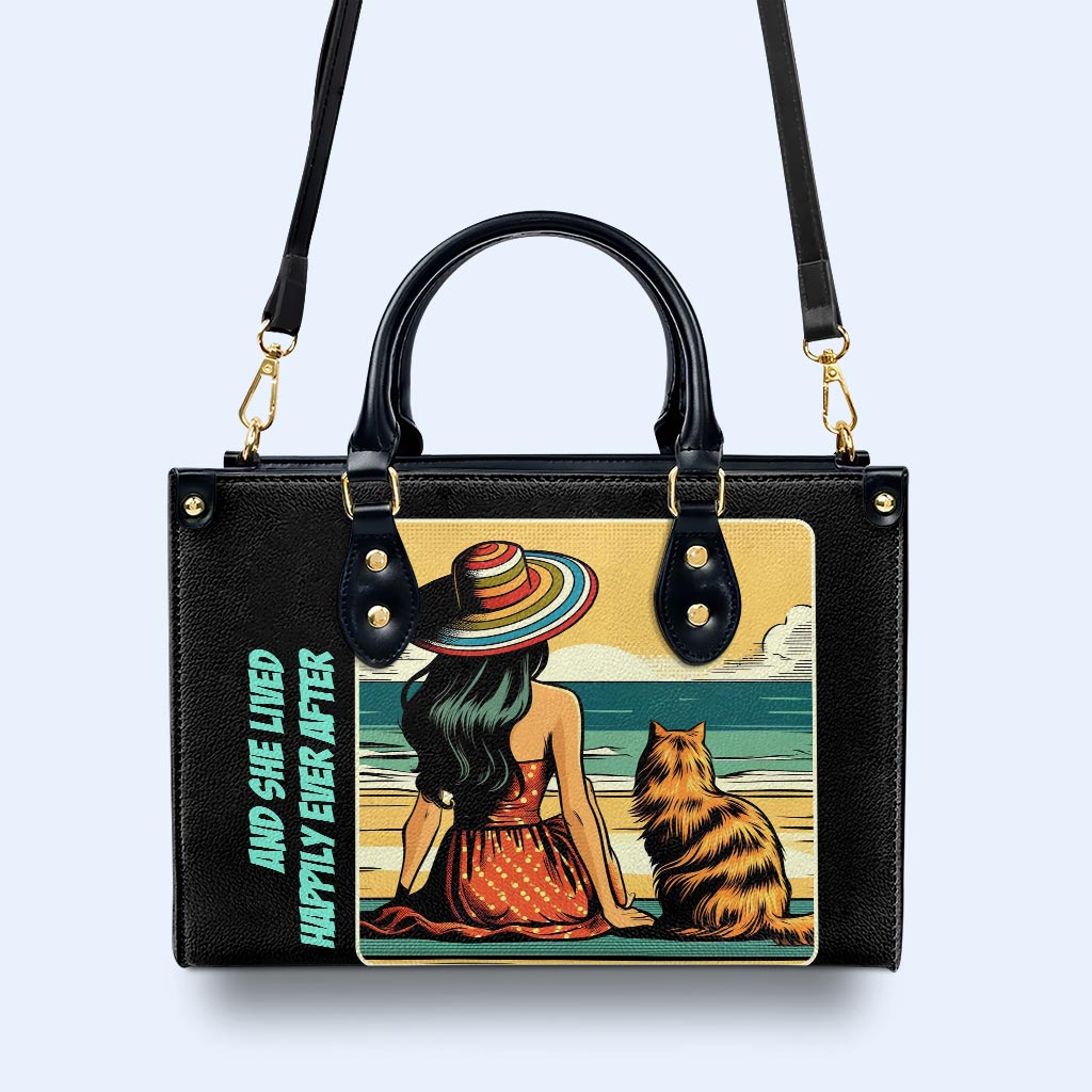 Arte y texto personalizados para mascotas - Su bolso de cuero exclusivo - QCUSTOM03