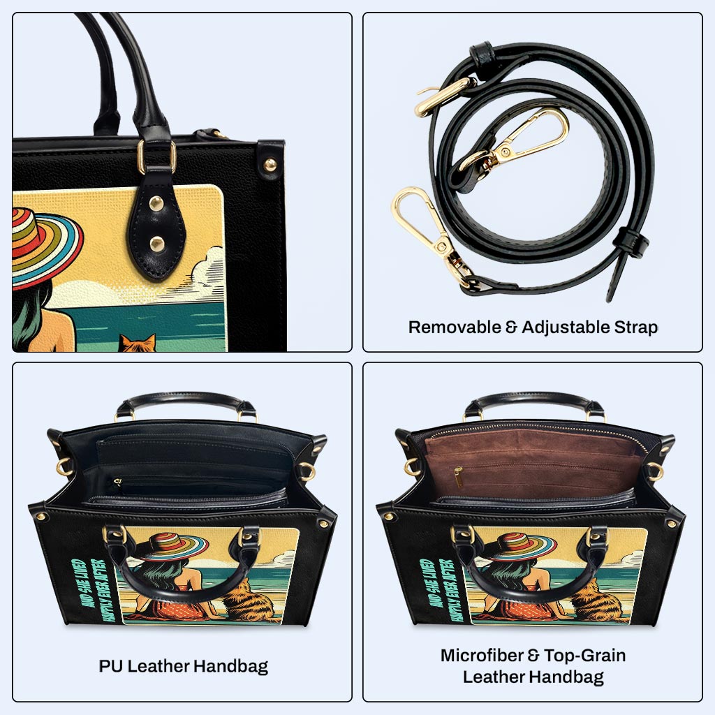 Arte y texto personalizados para mascotas - Su bolso de cuero exclusivo - QCUSTOM03