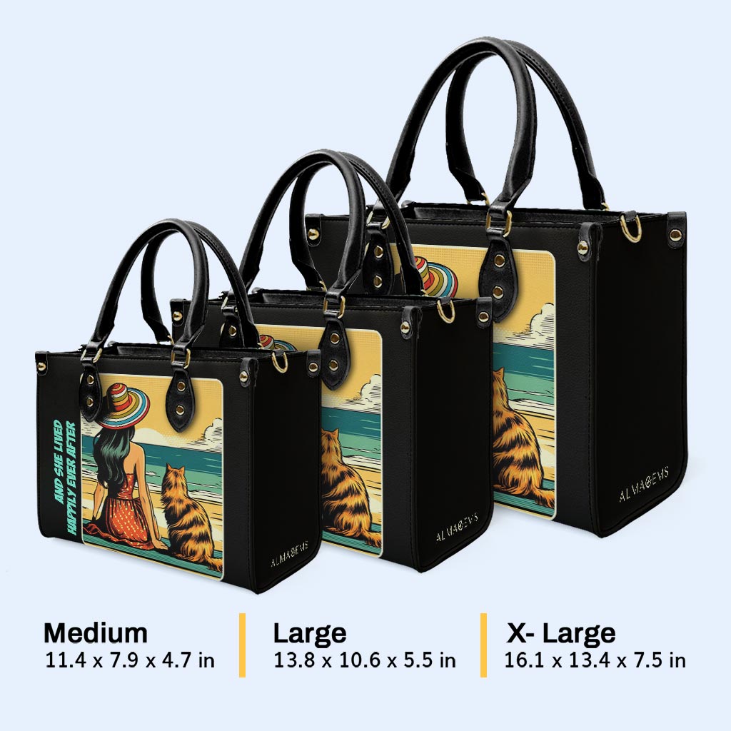 Arte y texto personalizados para mascotas - Su bolso de cuero exclusivo - QCUSTOM03