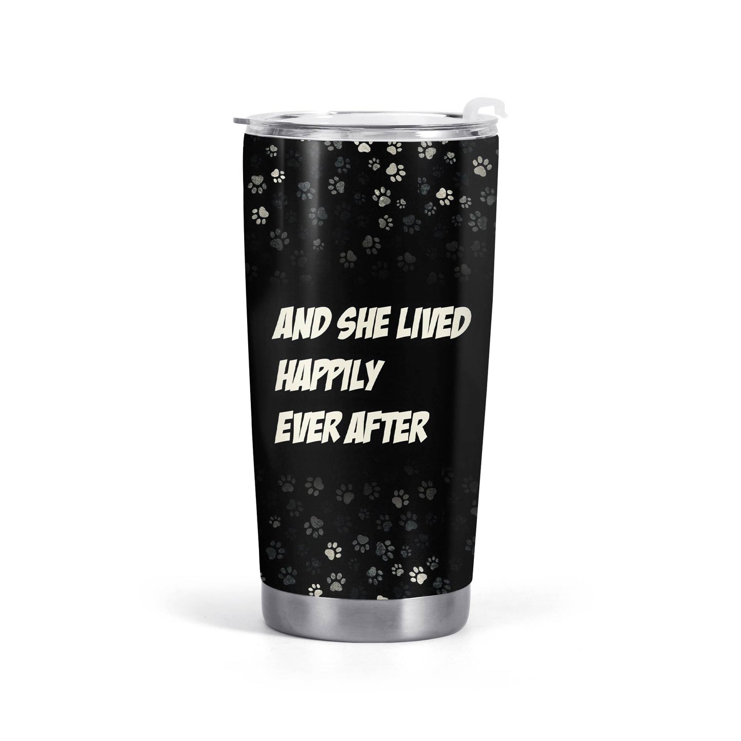 Arte cómico personalizado con tu mascota - Vaso de acero inoxidable personalizado de 20 oz y 30 oz - QCUSTOM03TB