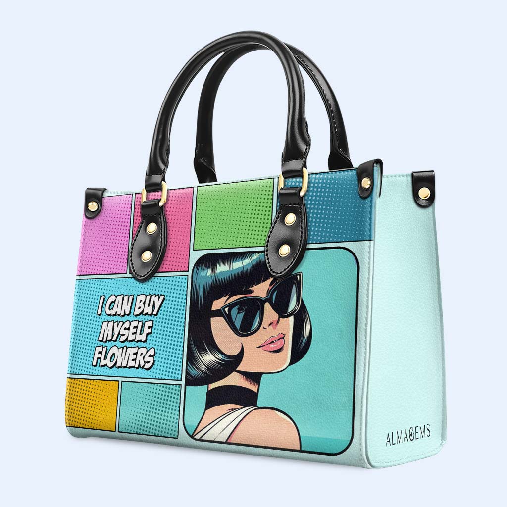 Personnalisez votre sac à main en cuir avec des illustrations et du texte personnalisés - QCUSTOM04