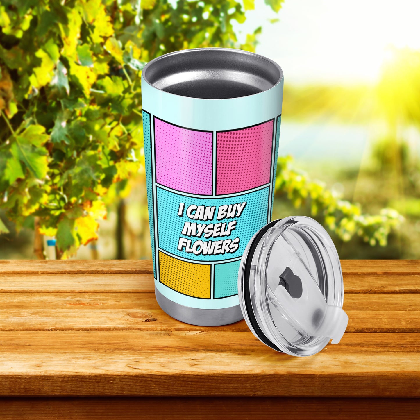 Personaliza tu arte - Vaso de acero inoxidable personalizado de 20 oz y 30 oz - QCUSTOM04TB