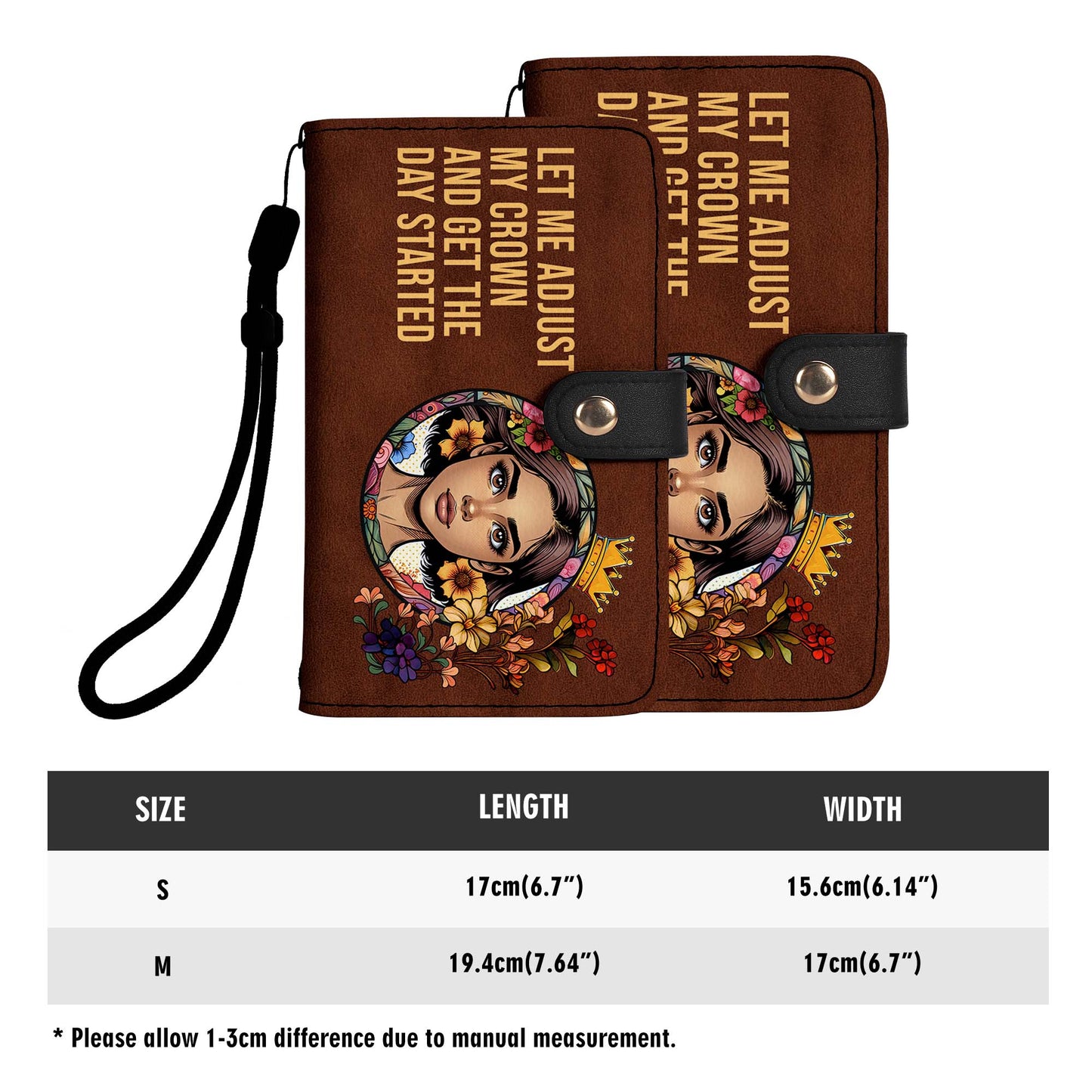 Portefeuille en cuir personnalisé pour téléphone - QCUSTOM13PW
