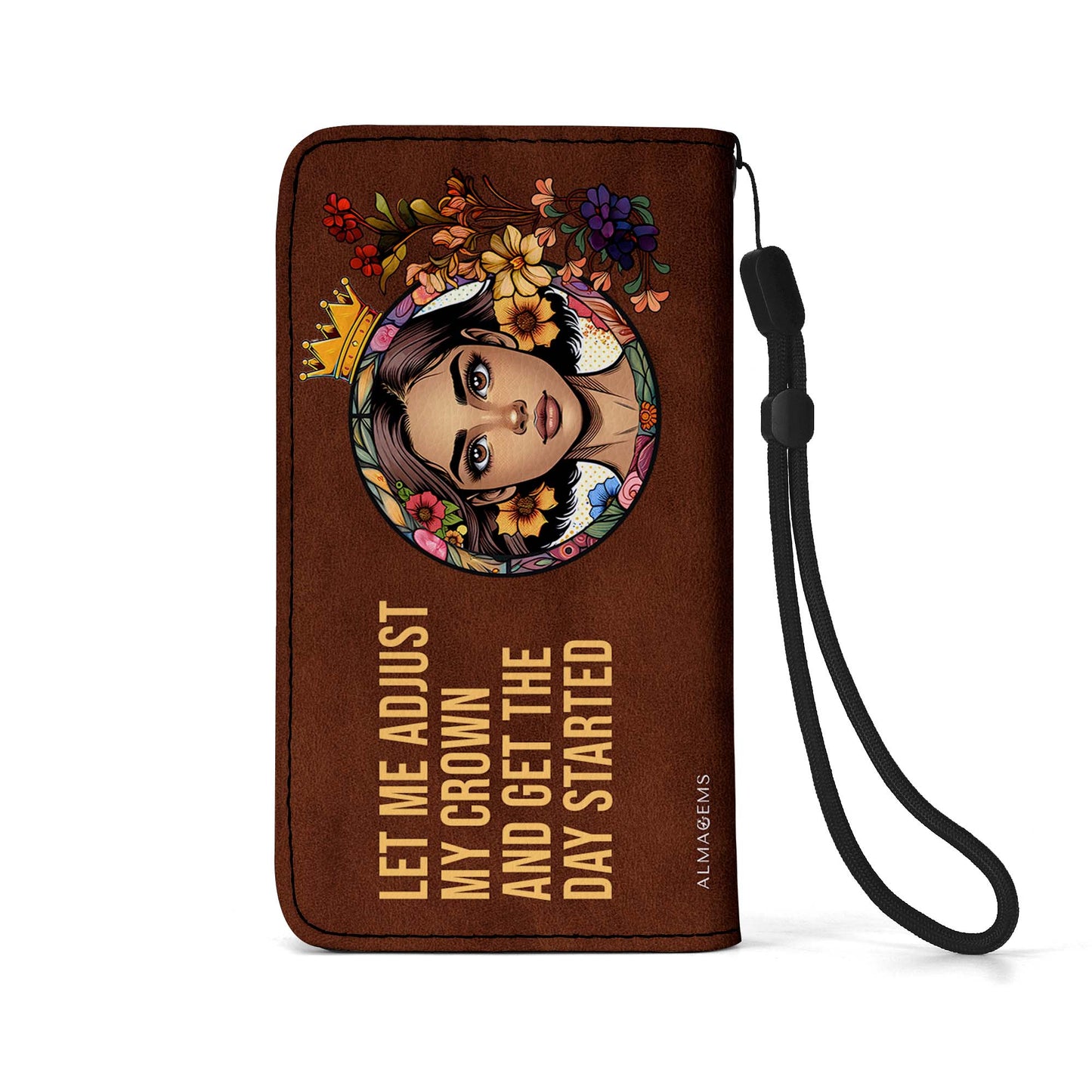Portefeuille en cuir personnalisé pour téléphone - QCUSTOM13PW