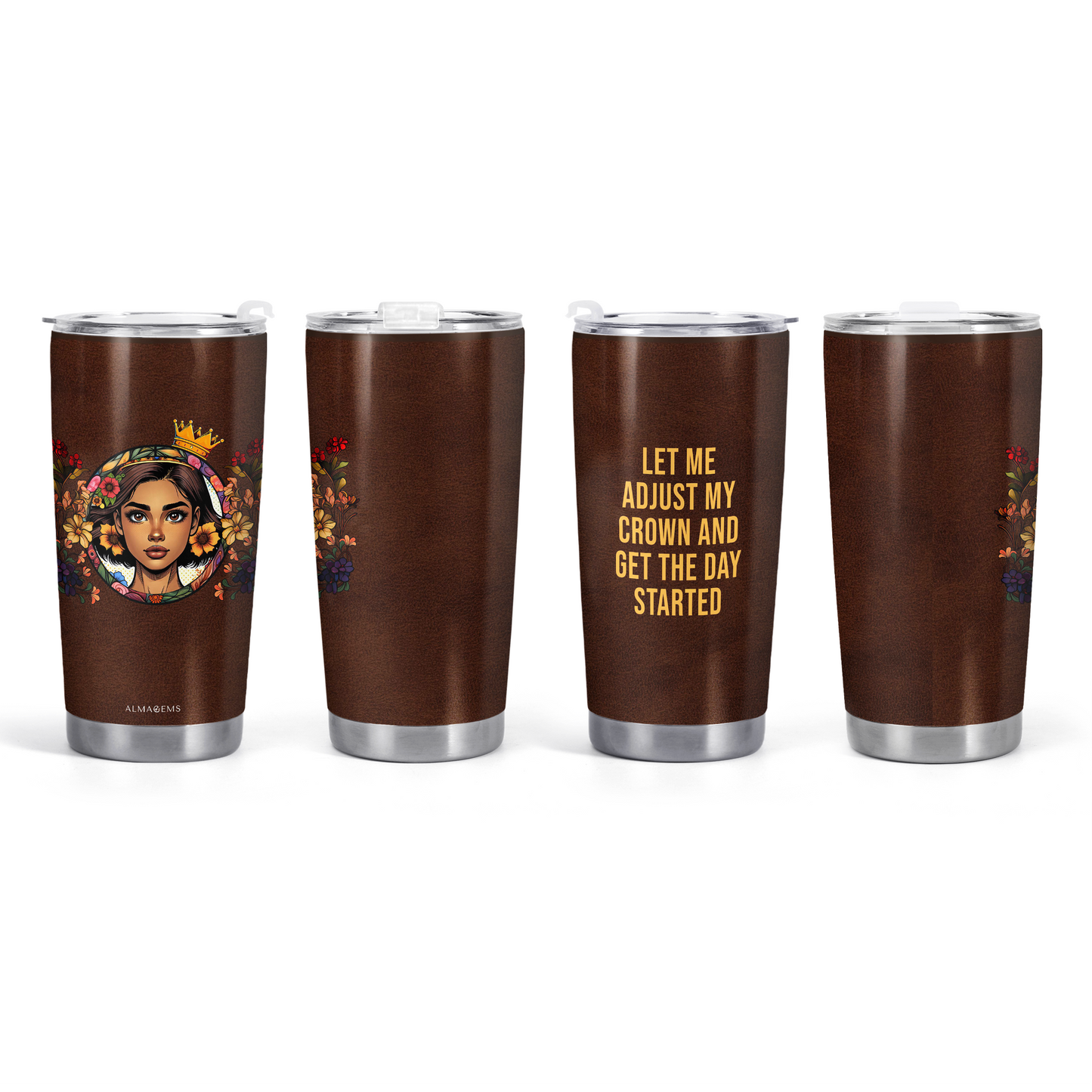 Personnalisez votre art - Gobelet personnalisé en acier inoxydable 20 oz 30 oz - QCUSTOM13TB