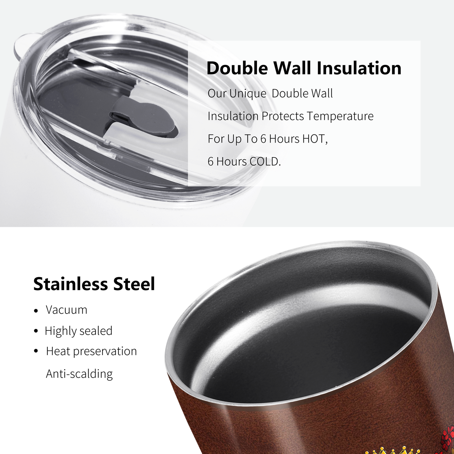 Personnalisez votre art - Gobelet personnalisé en acier inoxydable 20 oz 30 oz - QCUSTOM13TB