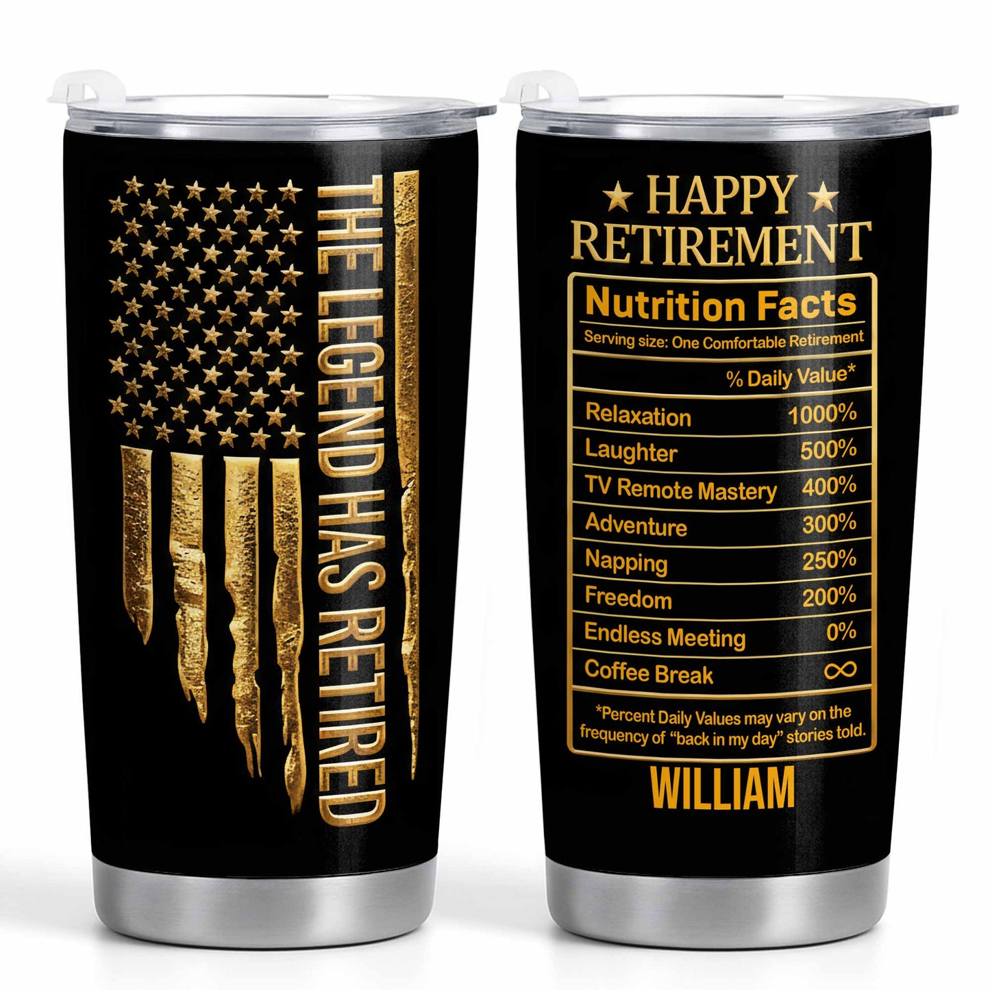 The Legend Has Retired, Happy Retirement Tumbler