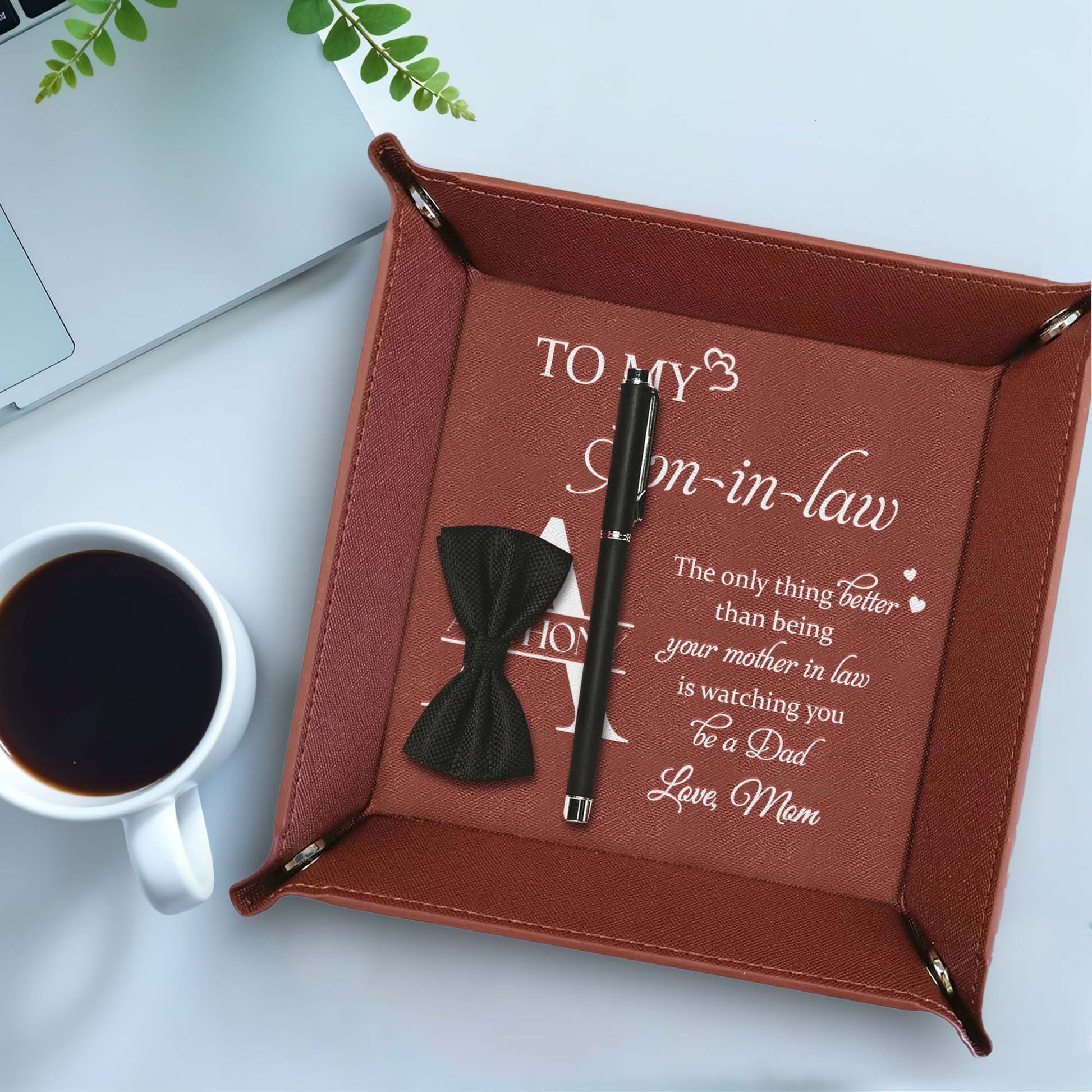 To My Son-in-law, The only thing better than being your mother in law is watching you be a Dad, Hearts