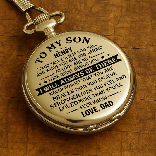 To My Son Stand Tall, Always Look Ahead, Star Design