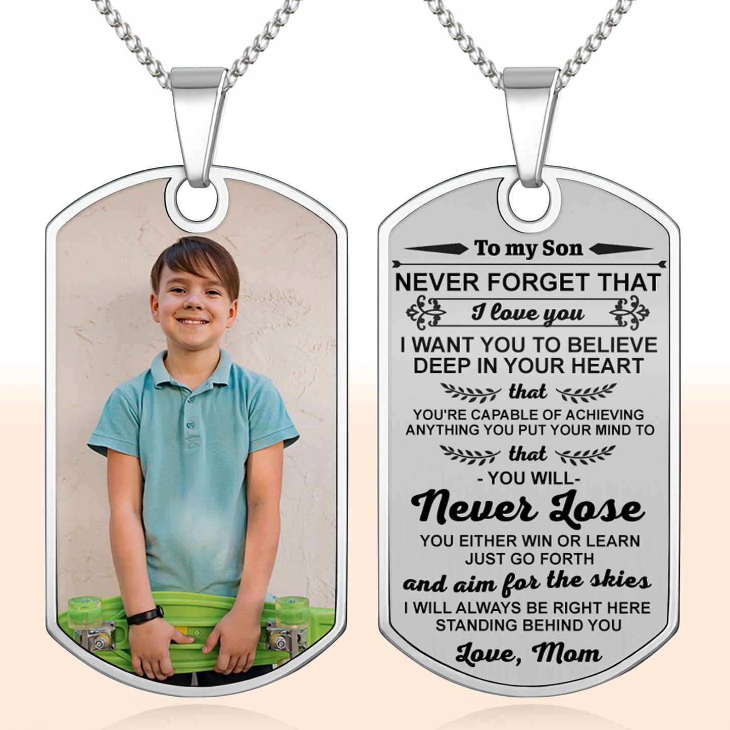 Cherish Every Moment With Your Loved Ones, Photo Necklace