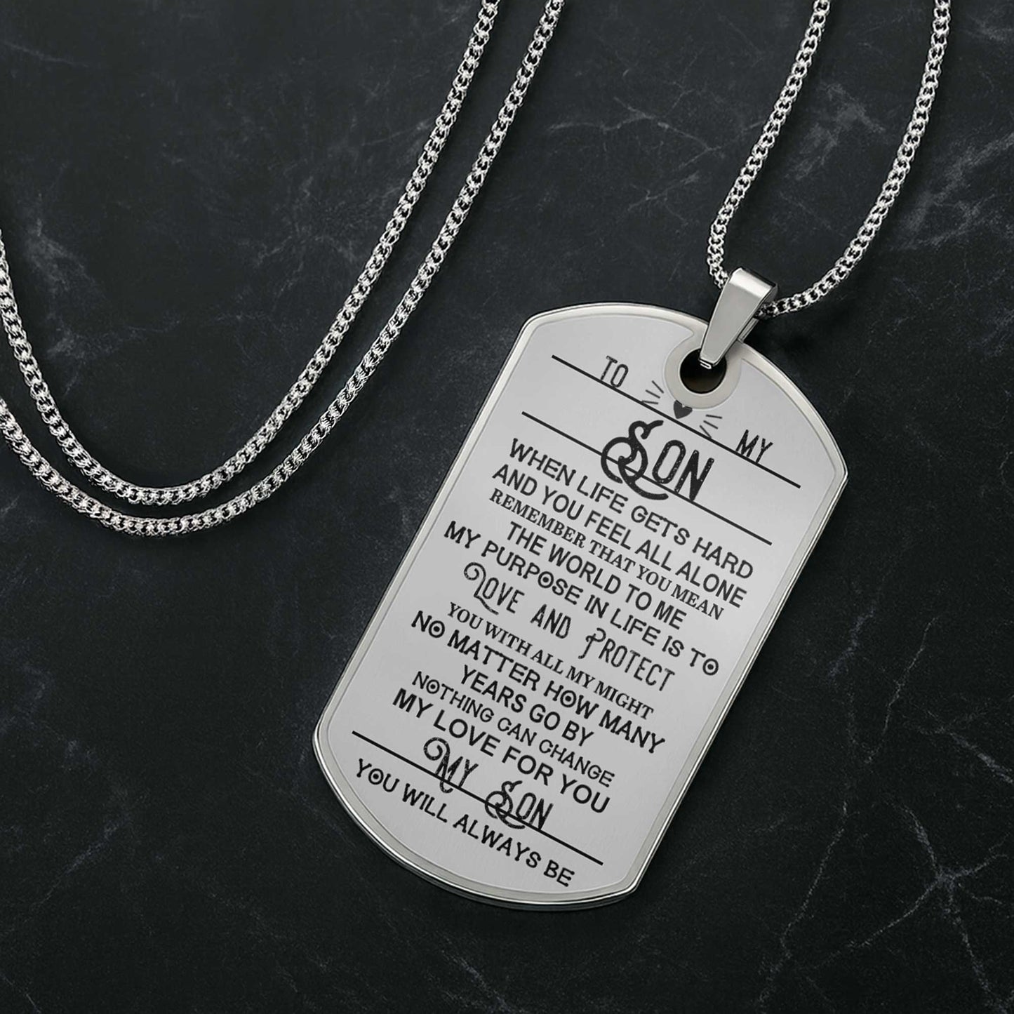 Immortalisez vos précieux moments avec une médaille d'identité personnalisable avec votre photo préférée - Collier personnalisé avec médaille d'identité - SON017_DTNECK