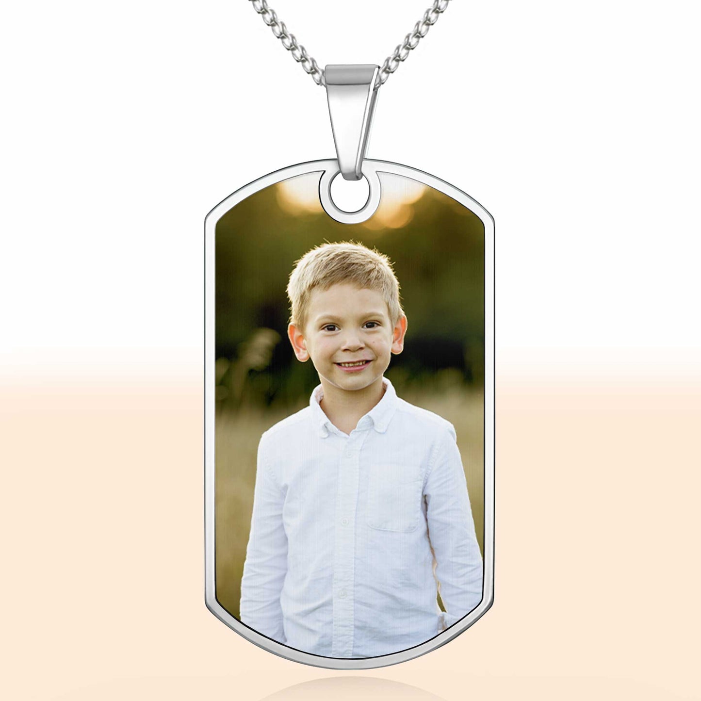 Capture Precious Moments With a Customizable Dog Tag Featuring Beloved Photo