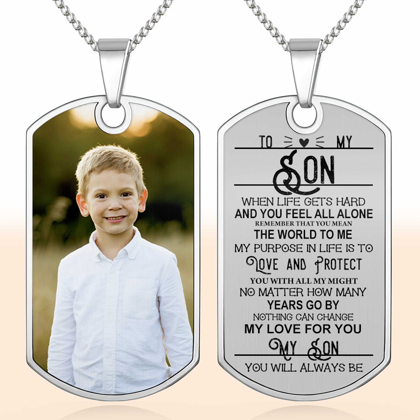 Capture Precious Moments With a Customizable Dog Tag Featuring Beloved Photo