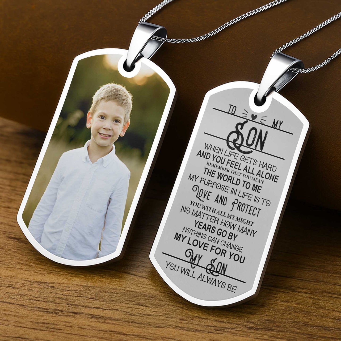 Capture Precious Moments With a Customizable Dog Tag Featuring Beloved Photo
