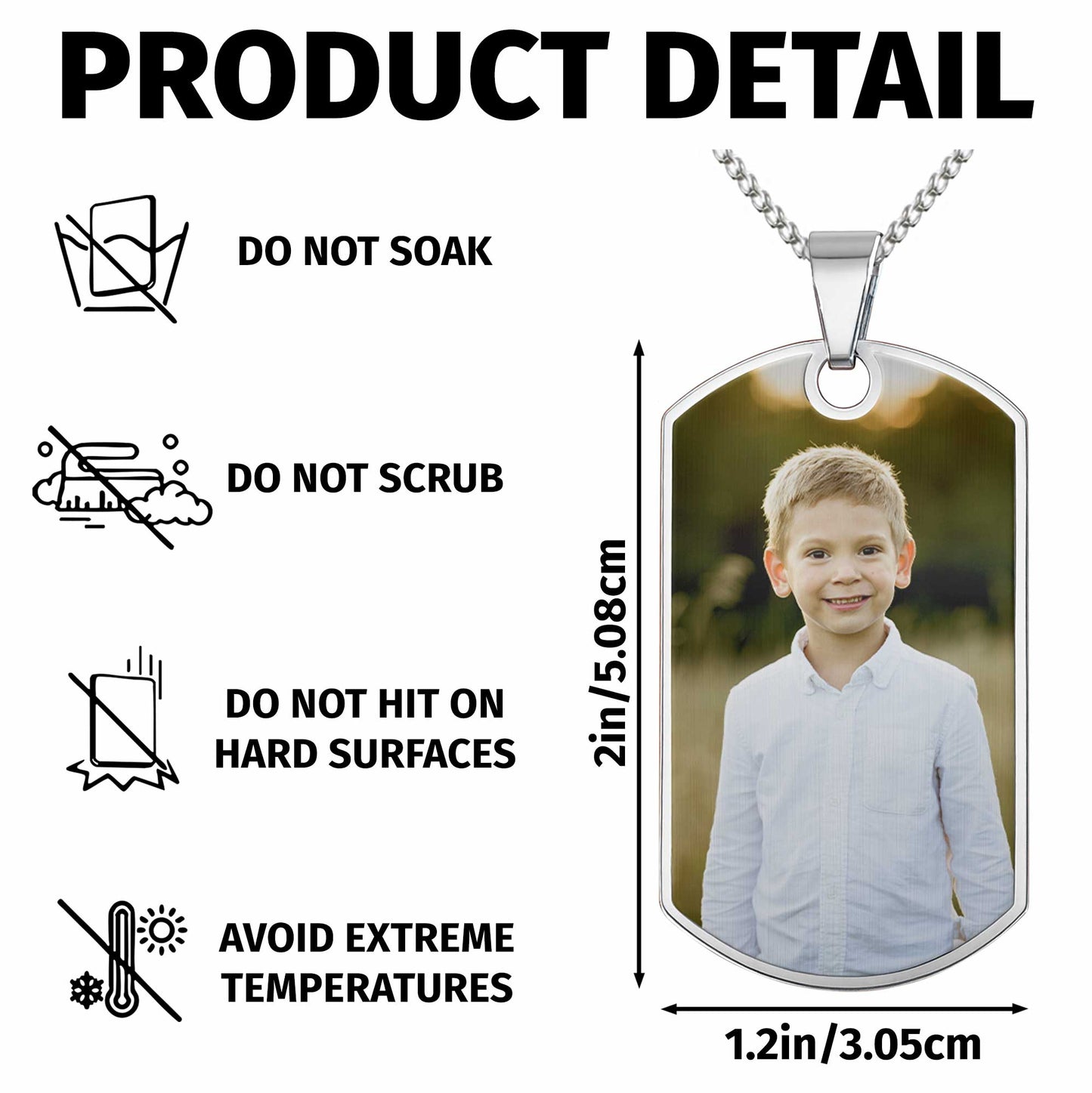 Capture Precious Moments With a Customizable Dog Tag Featuring Beloved Photo