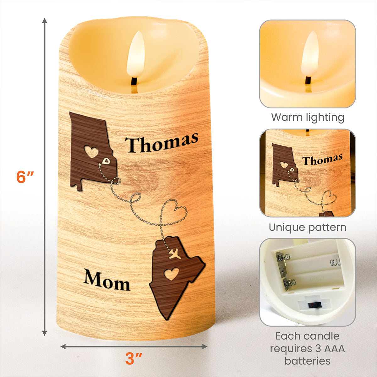Proud Of You Son-In-Law Wooden Heart Chain Design