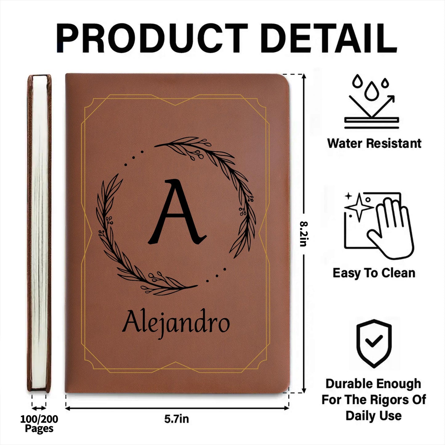 Enhance Your Writing Experience, Leaf Motifs And Geometric Borders