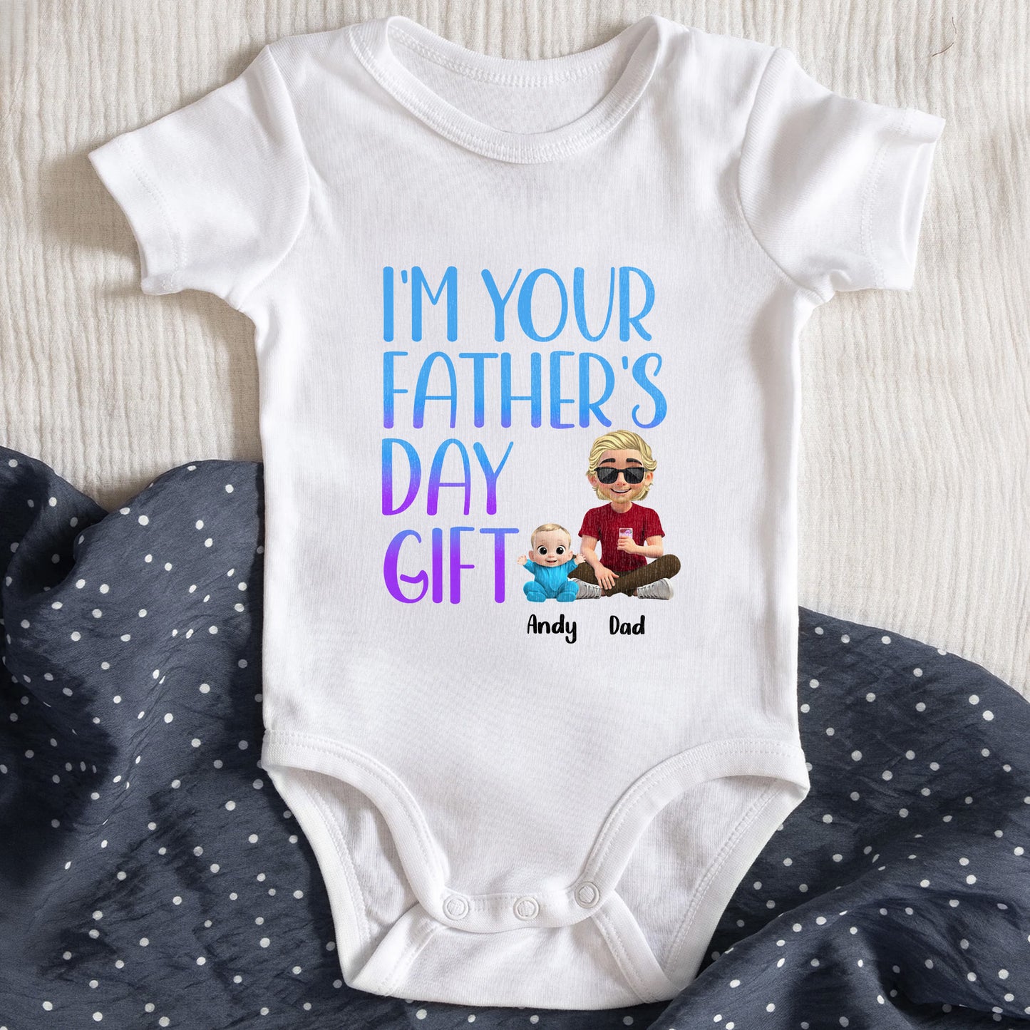 I'm Your Father's Day Gift, Cartoon Characters