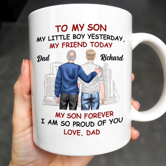 To My Son My Little Boy Yesterday, My Friend Today, Father And Son, Cityscape