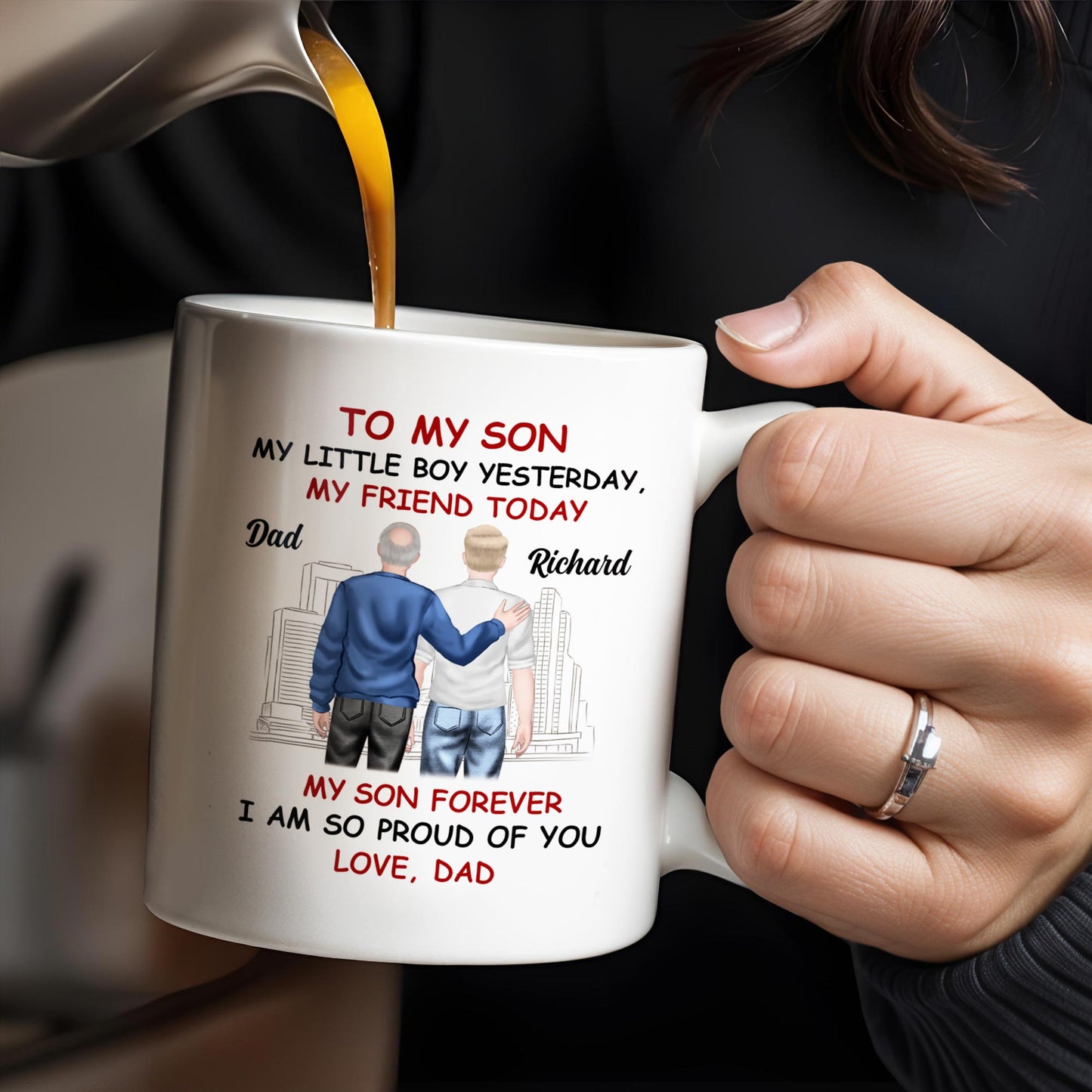 To My Son My Little Boy Yesterday, My Friend Today, Father And Son, Cityscape