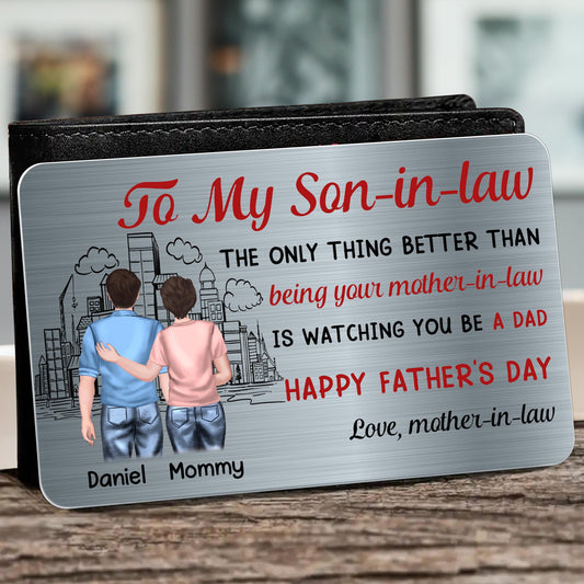 To My Son-In-Law, Watching You Be A Dad, Cityscape And Two People