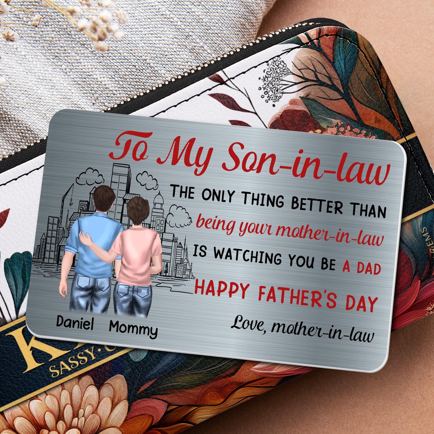 To My Son-In-Law, Watching You Be A Dad, Cityscape And Two People