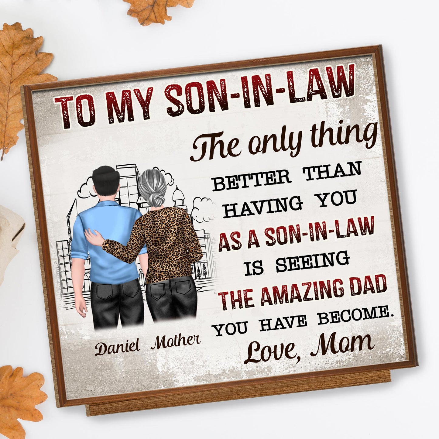 To My Son-In-Law The Only Thing Better Than Having You, Cityscape and Two People