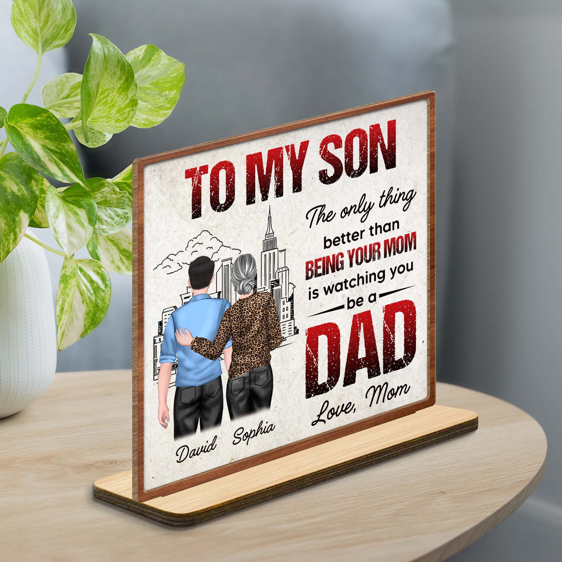 To My Son, Watching You Be A Dad, Skyline And Parent Child Design