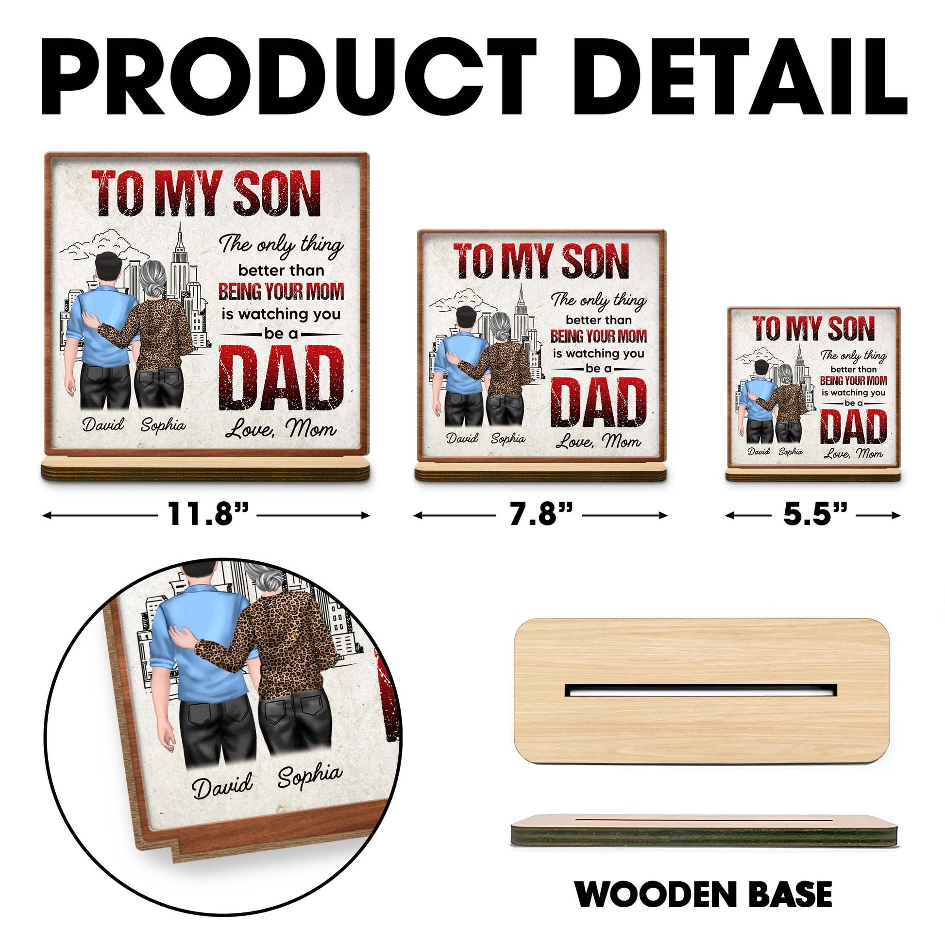 To My Son, Watching You Be A Dad, Skyline And Parent Child Design