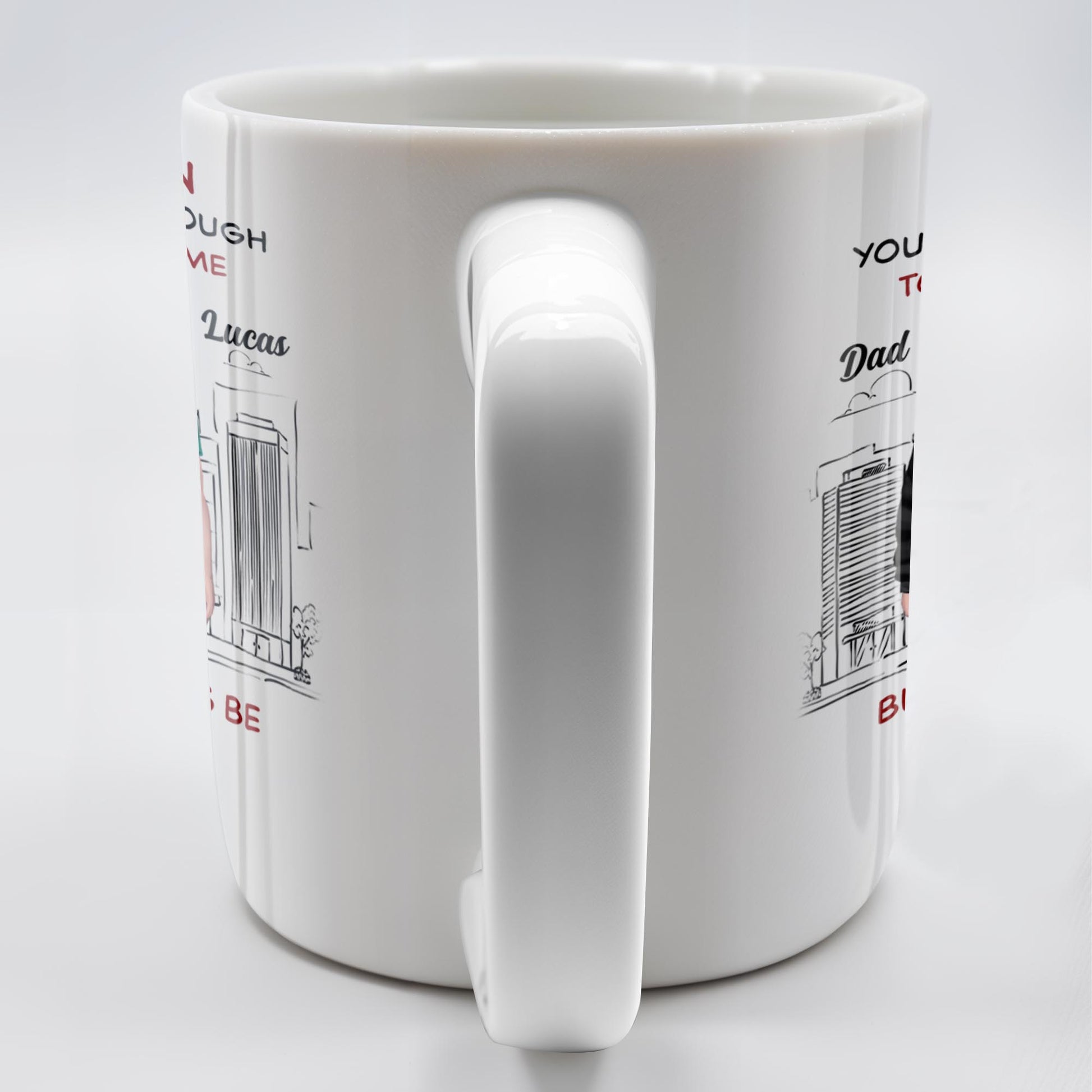 To My Son, You May Be Big Enough To Bench-Press Me, Father And Son, Urban Skyline