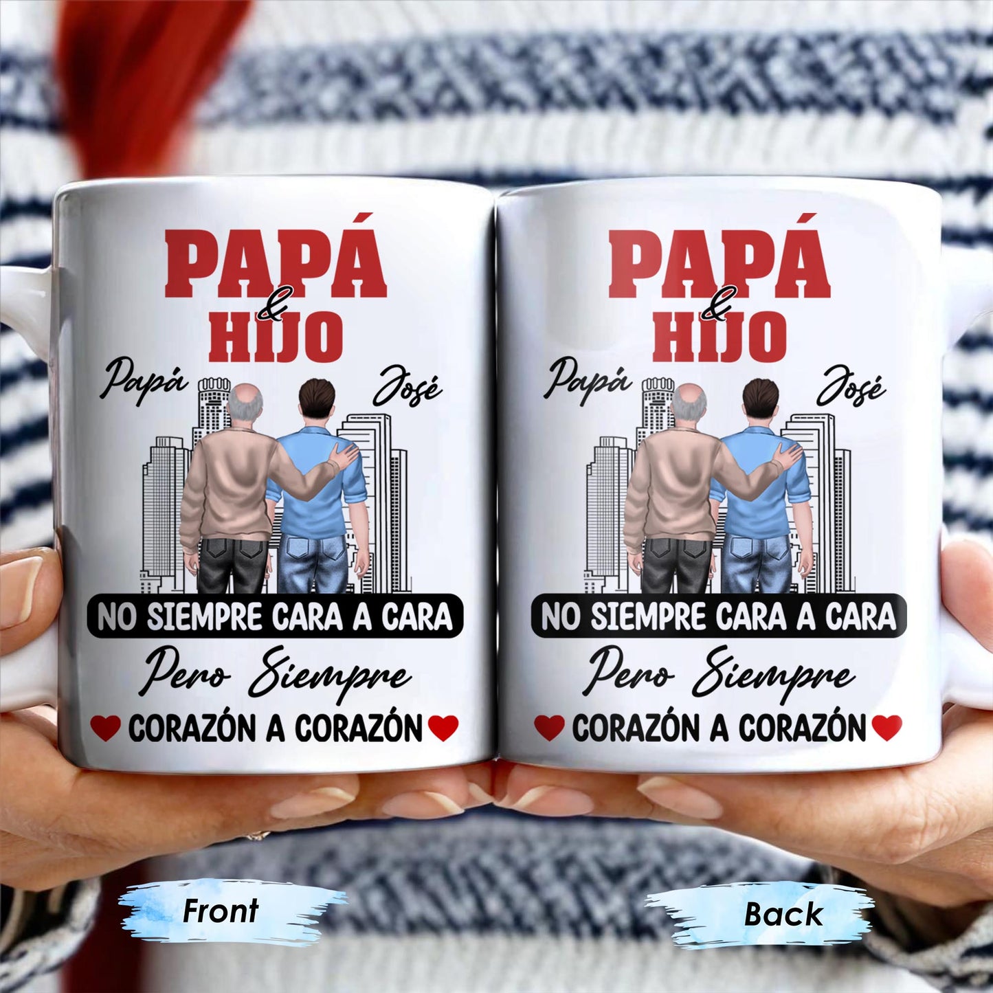 Papá & Hijo, No Siempre Cara A Cara Pero Siempre Corazón A Corazón, Father and Son, Cityscape