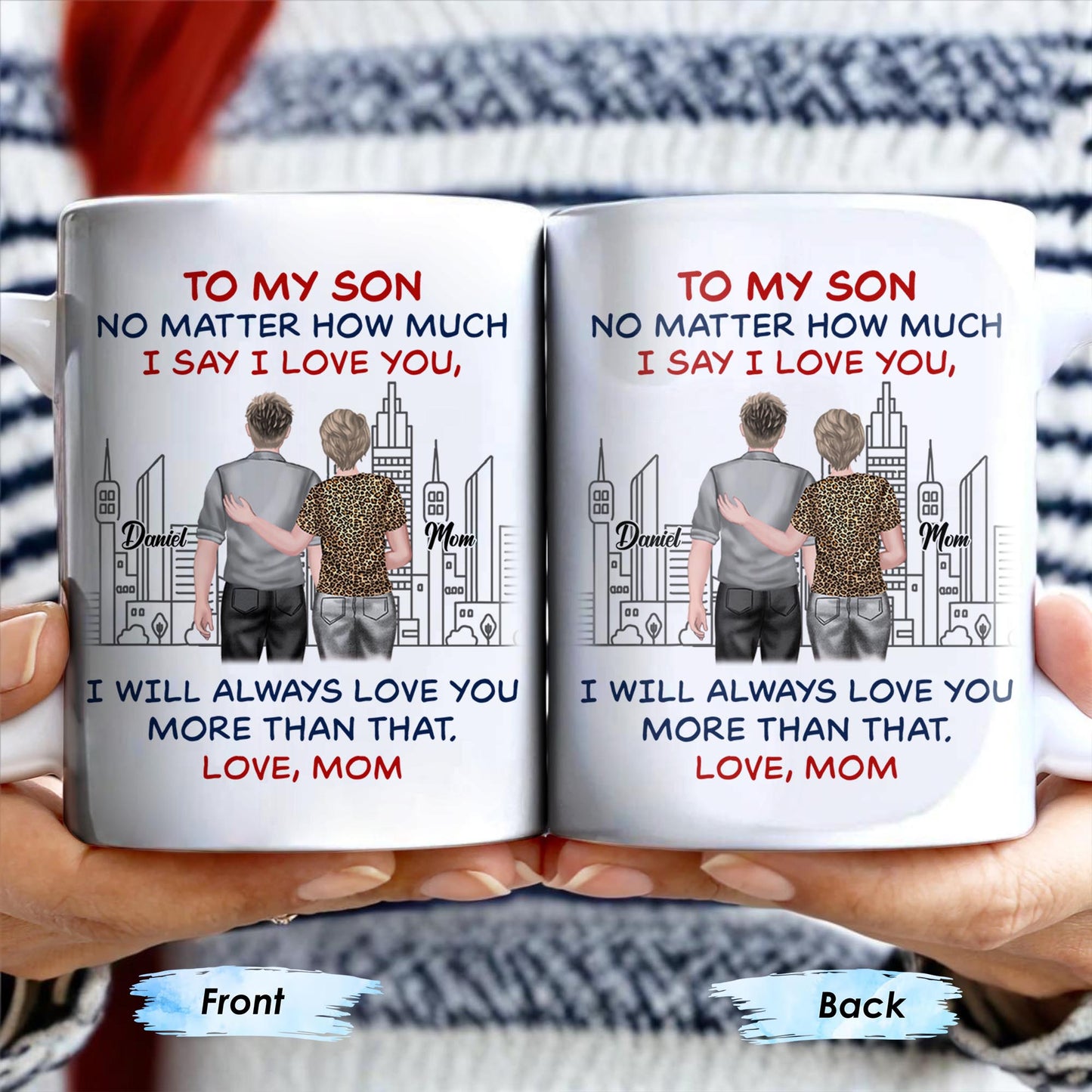 To My Son, No Matter How Much I Love You, Cityscape Design