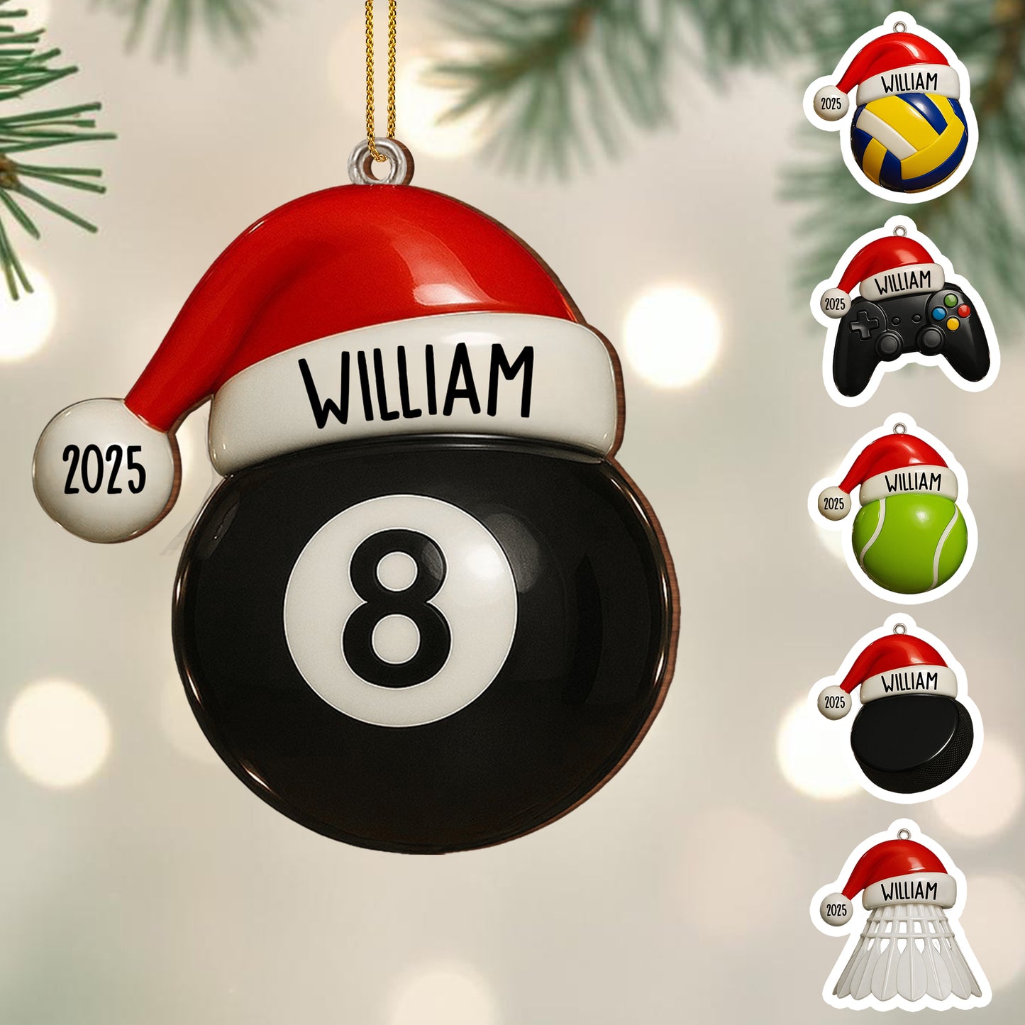 Celebrate Your Special Moments With a Personalized Tennis Ball - Personalized Custom Wood Ornament, Custom Shaped - SPORT021_WDO