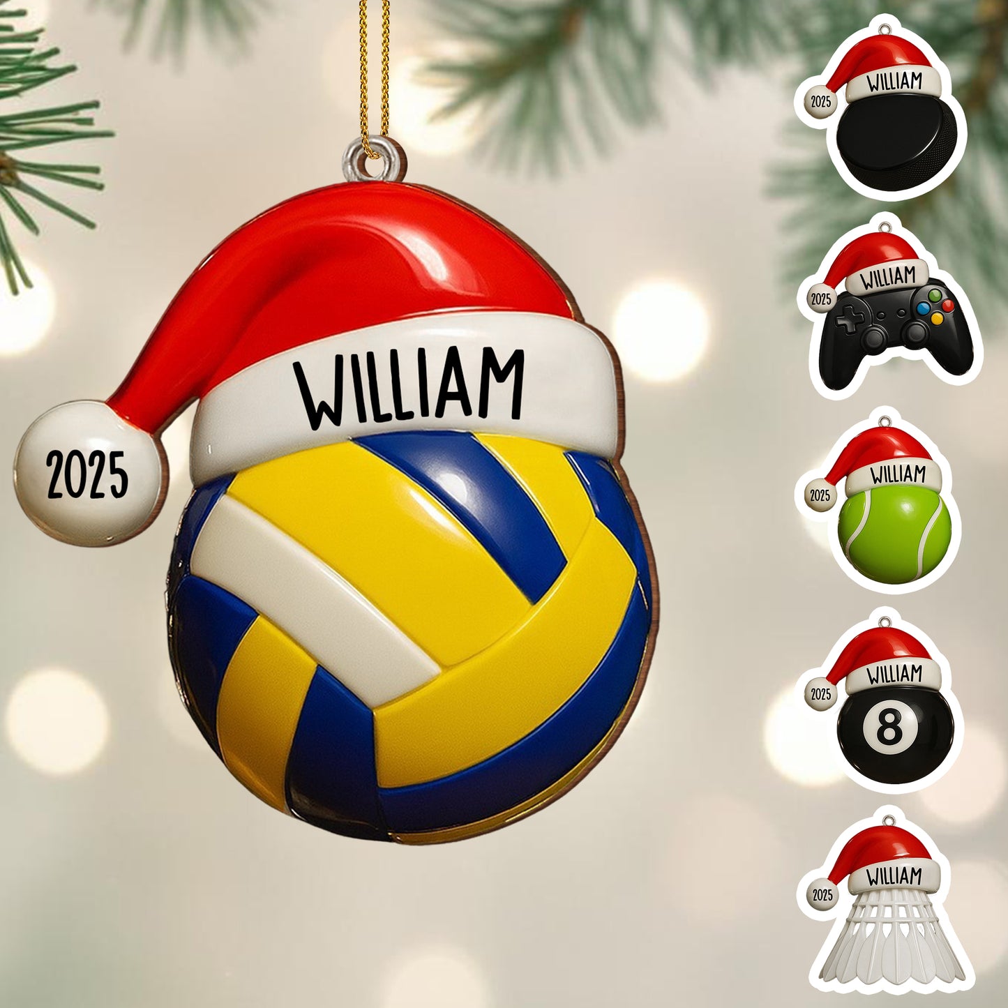 Celebrate Your Special Moments With a Personalized Tennis Ball - Personalized Custom Wood Ornament, Custom Shaped - SPORT021_WDO