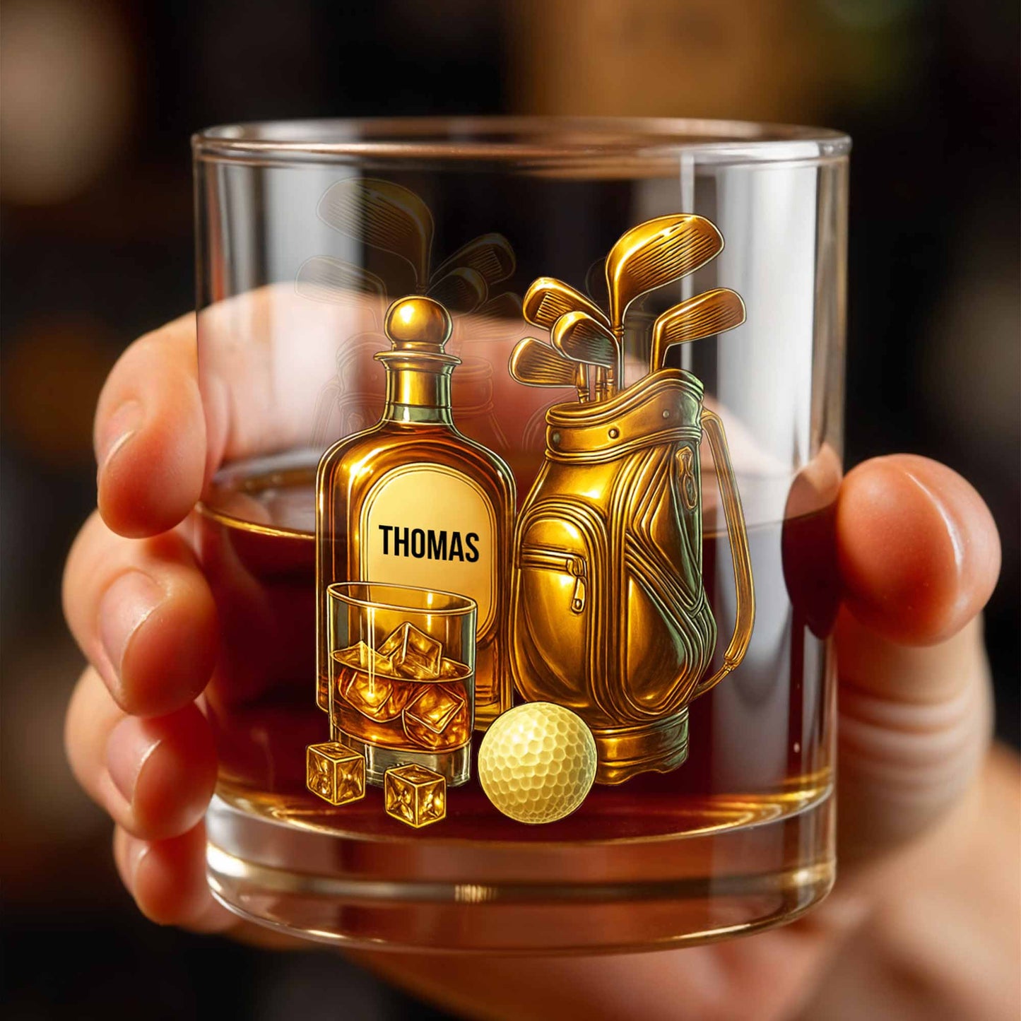 Celebrate Your Love For Golf With An Elegant Whiskey Glass