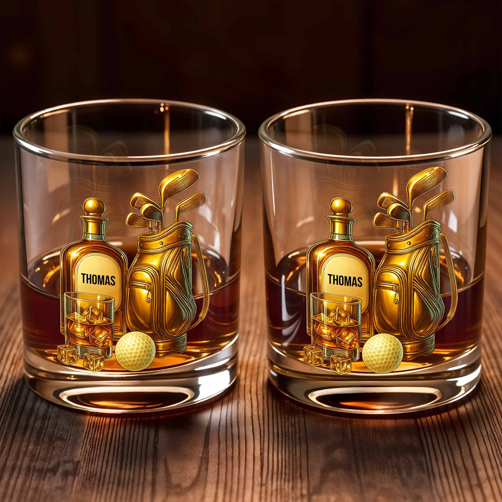 Celebrate Your Love For Golf With An Elegant Whiskey Glass