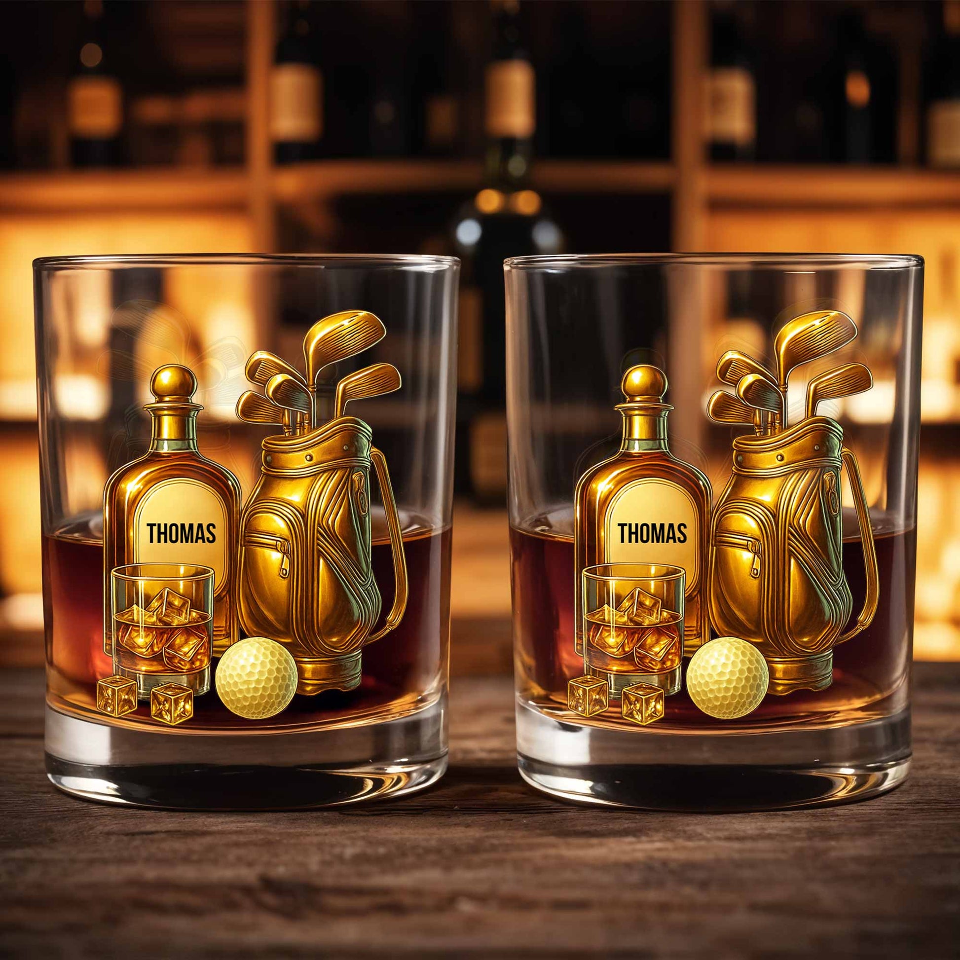 Celebrate Your Love For Golf With An Elegant Whiskey Glass