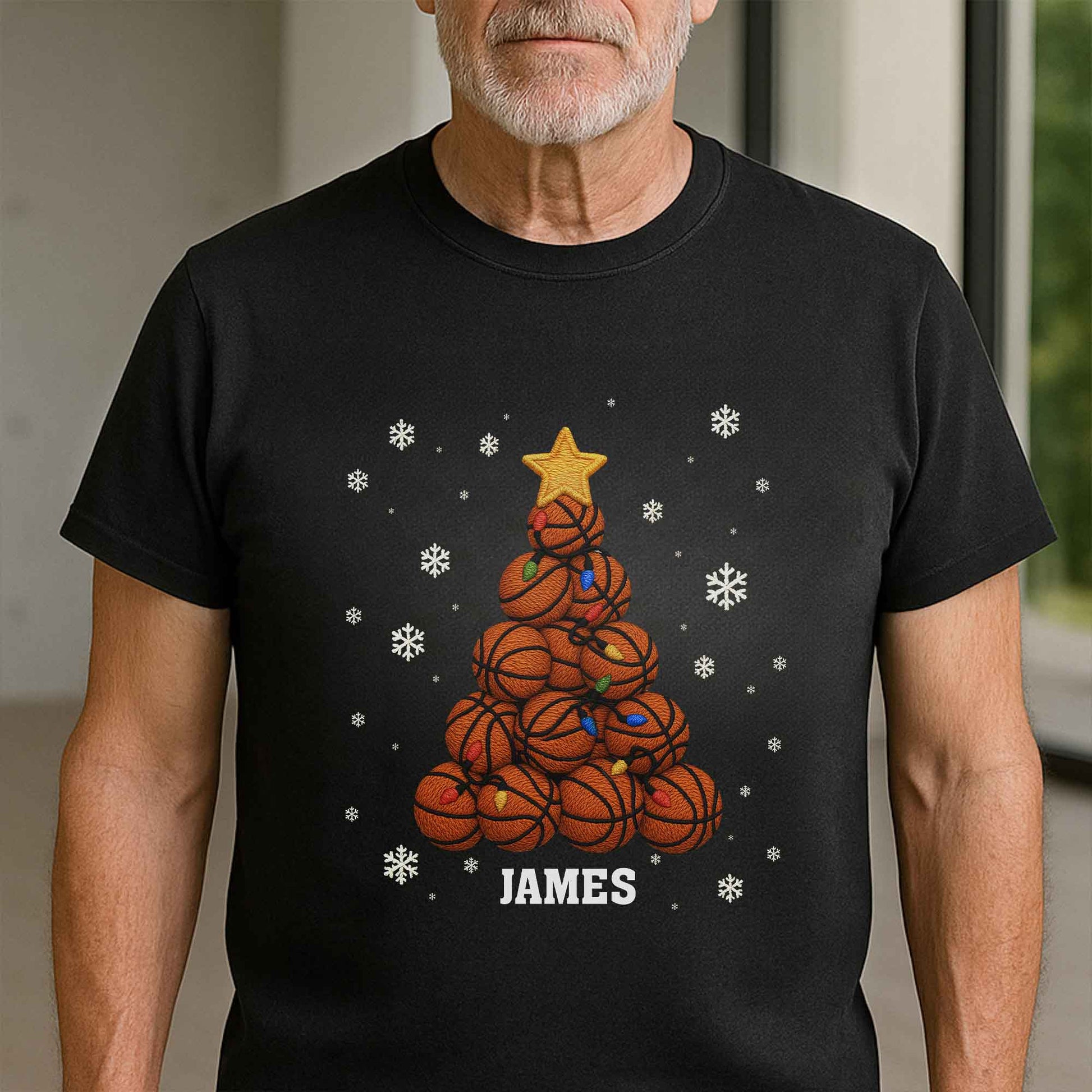 Festive Sports-Themed Christmas Tree With Basketballs And Snowflakes