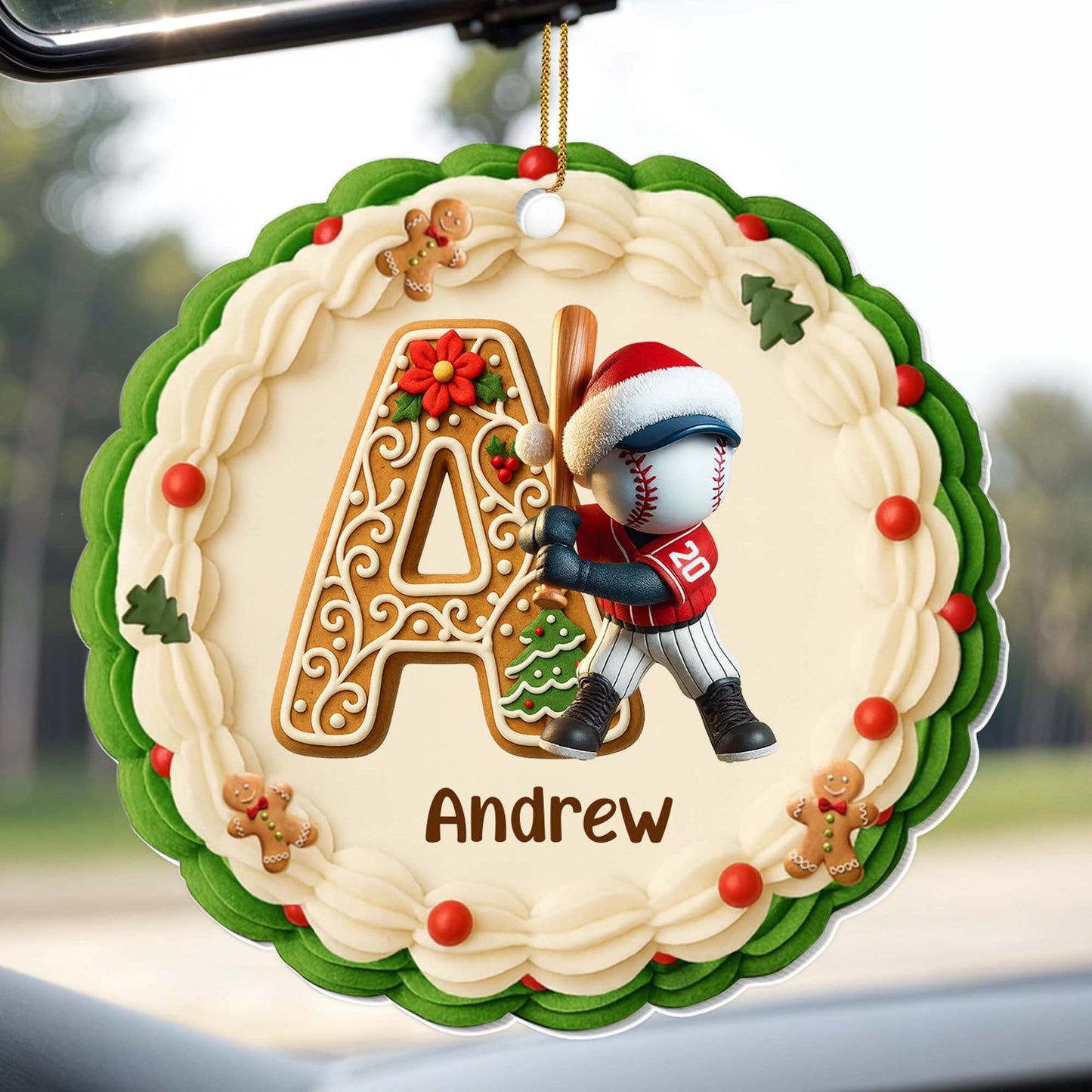 Joyful Celebration With Baseball Player And Gingerbread