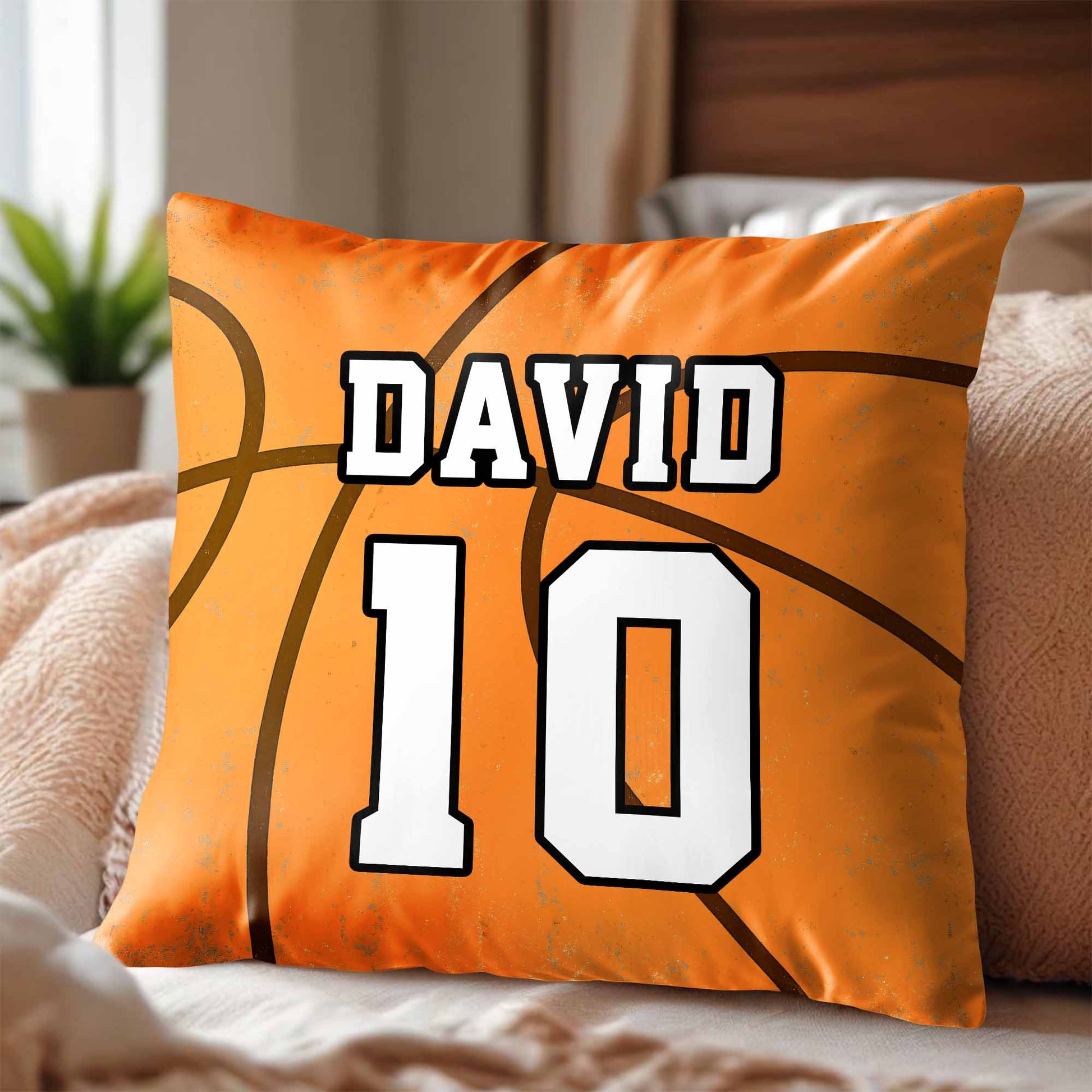 Customize Your Basketball Jersey Pillow With Any Name And Number