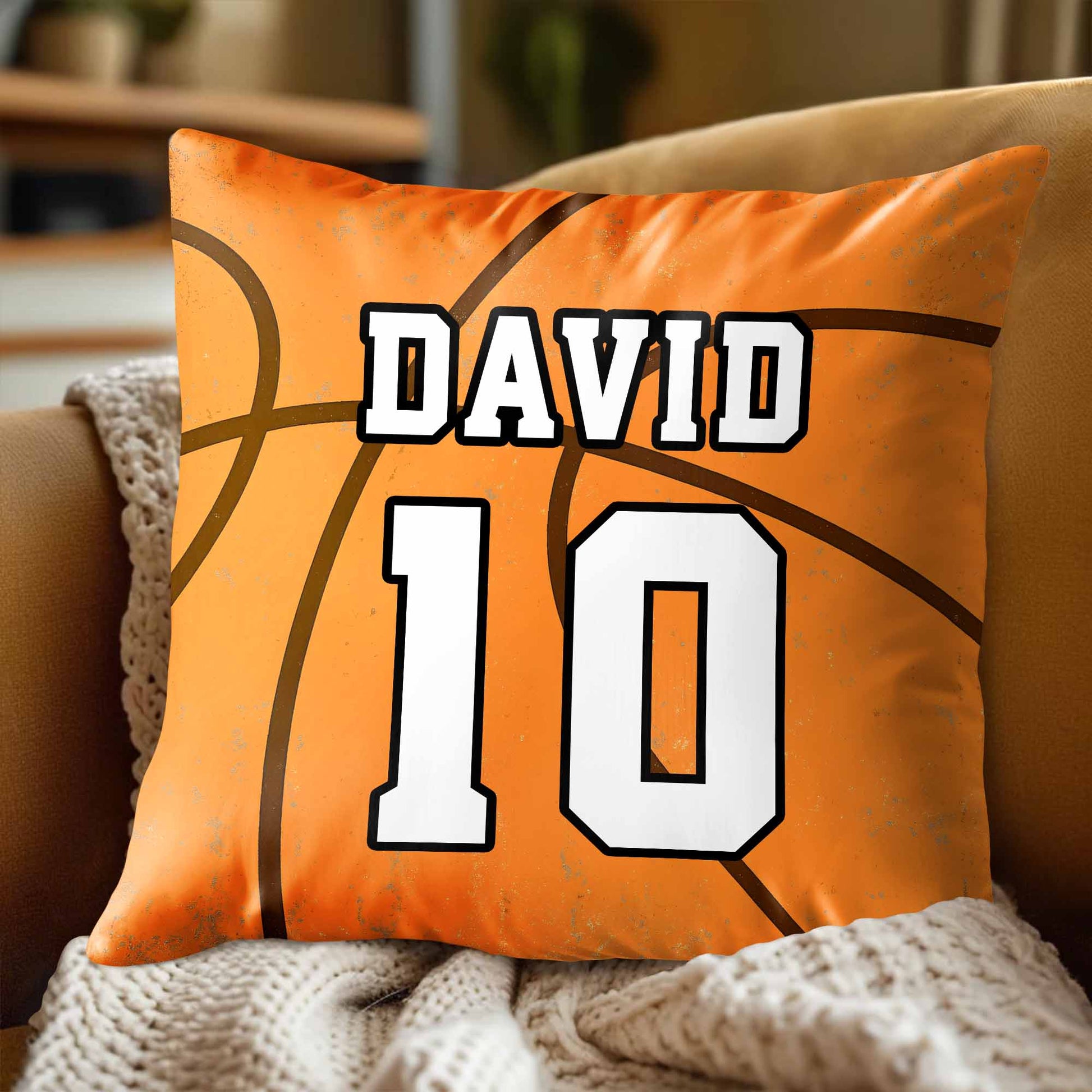 Customize Your Basketball Jersey Pillow With Any Name And Number