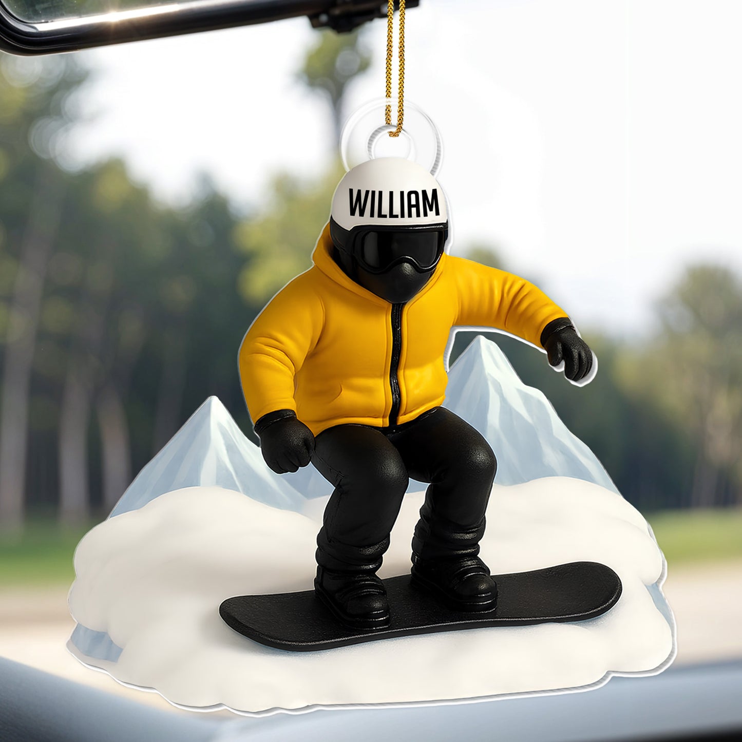 Capture Your Winter Sports Memories, Snowboarder Ornament