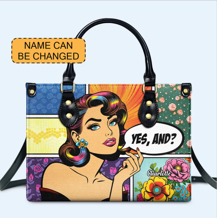 Oui et ? - Sac à main en cuir personnalisé - DB06