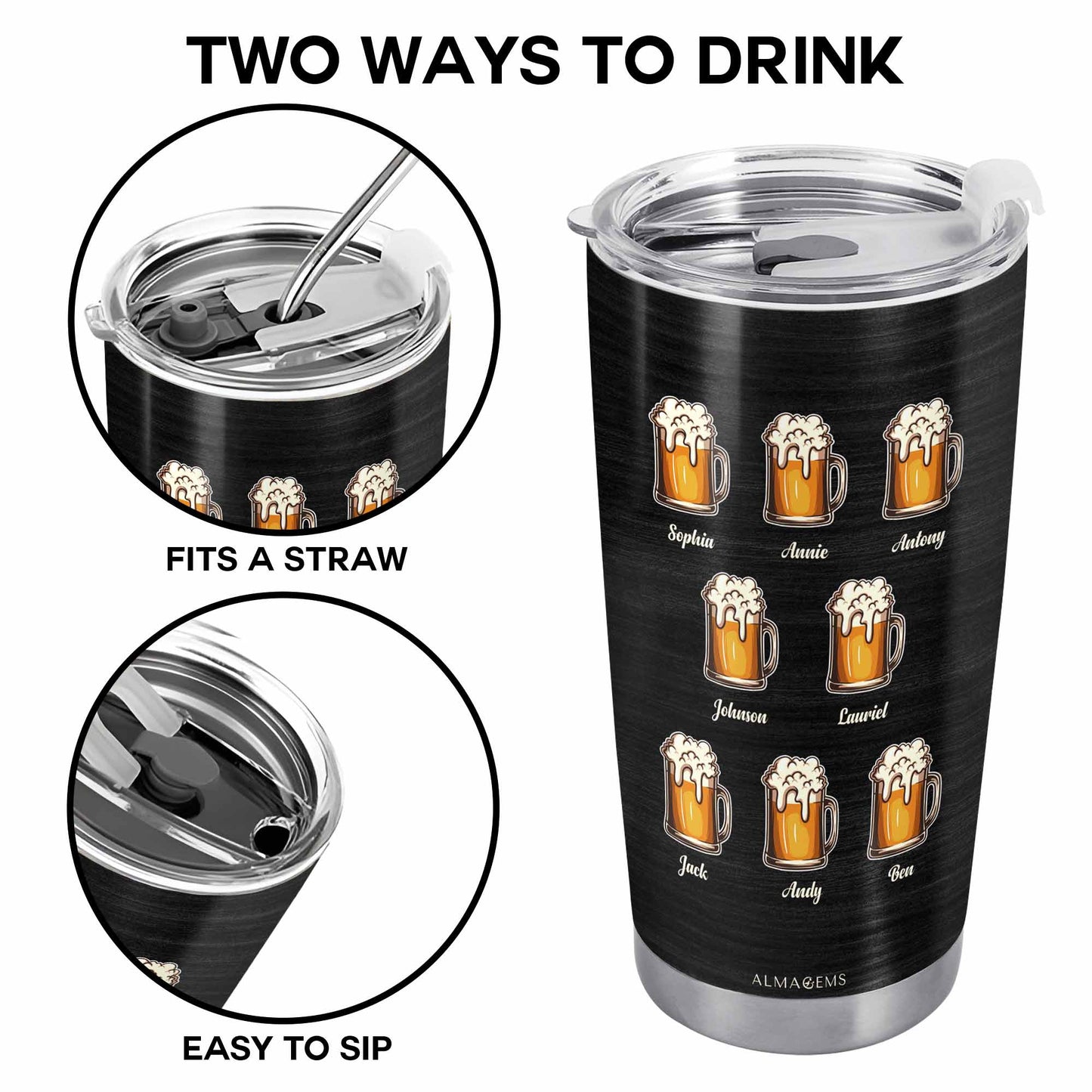 Orgulloso padre de unos cuantos niños tontos - Vaso de acero inoxidable personalizado de 20 oz y 30 oz - TB_FM16