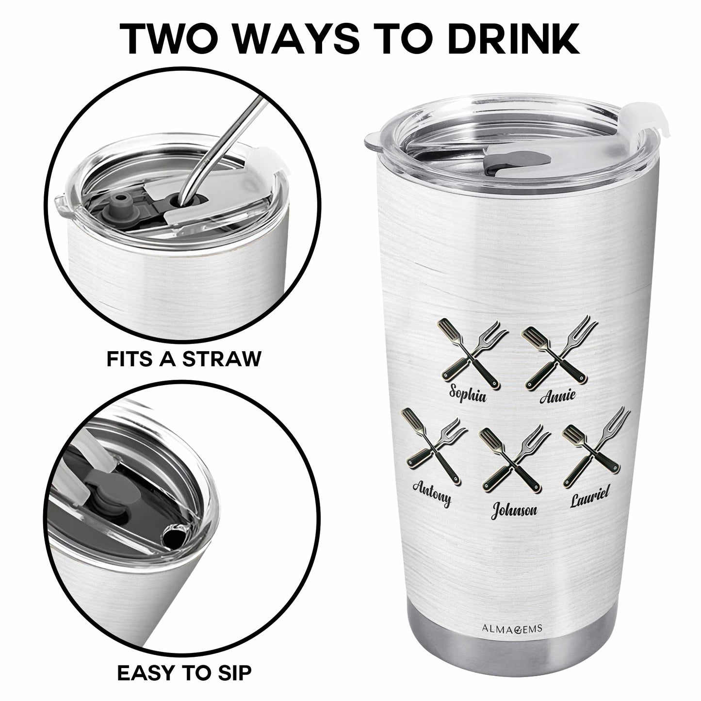 Let Him Cook - Personalized Custom Stainless Steel Tumbler 20oz 30oz - TB_FM19