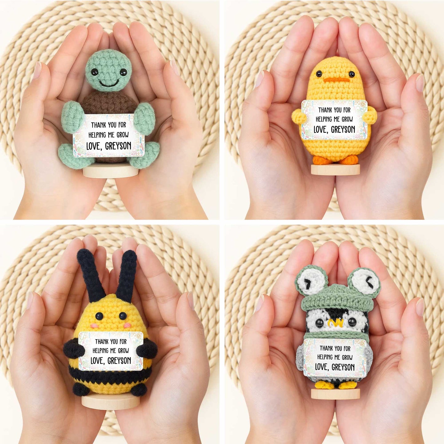 Thank You For Helping Me Grow Love Turtle and Sunflower