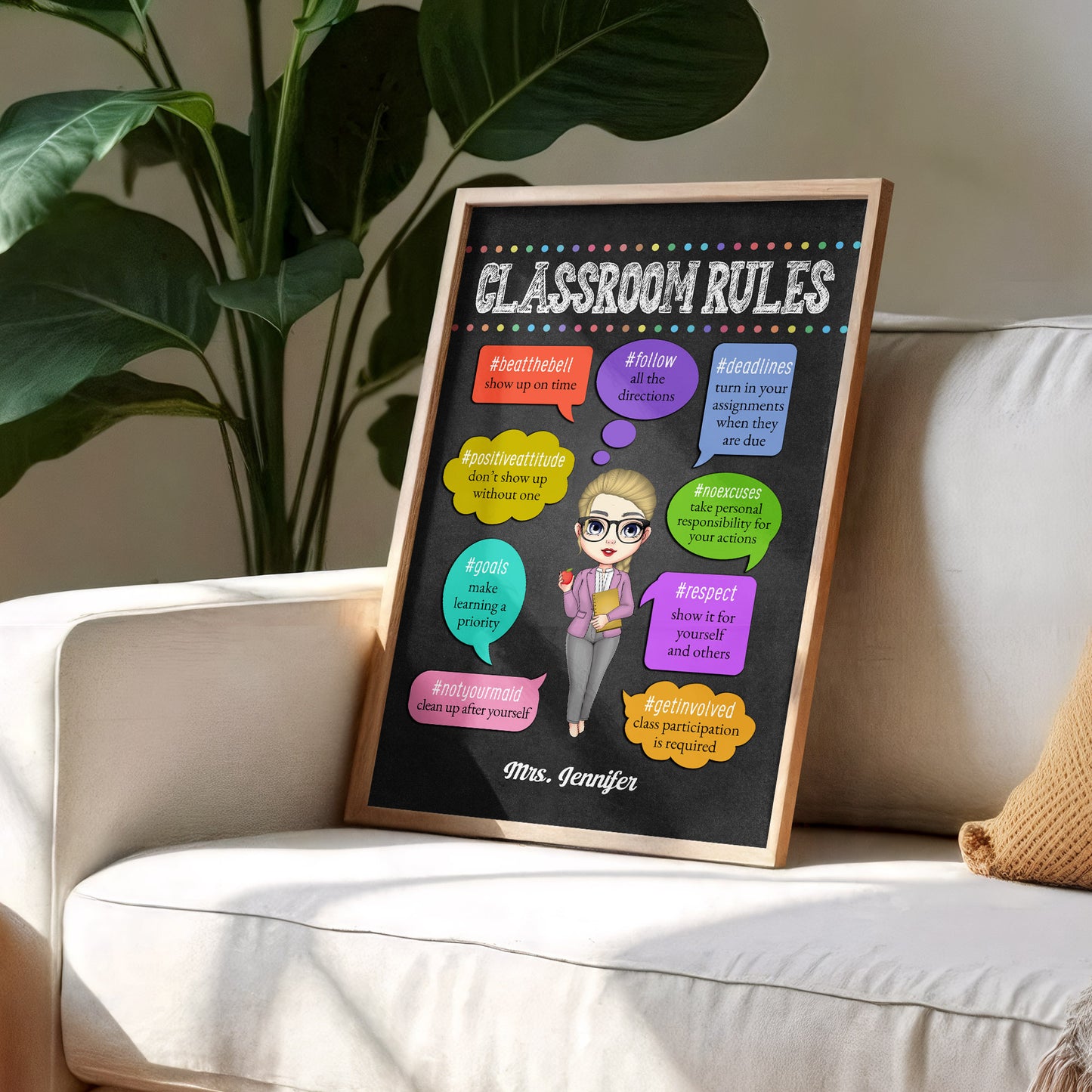 Classroom Rules Show Up On Time Follow Directions Turn In Assignments