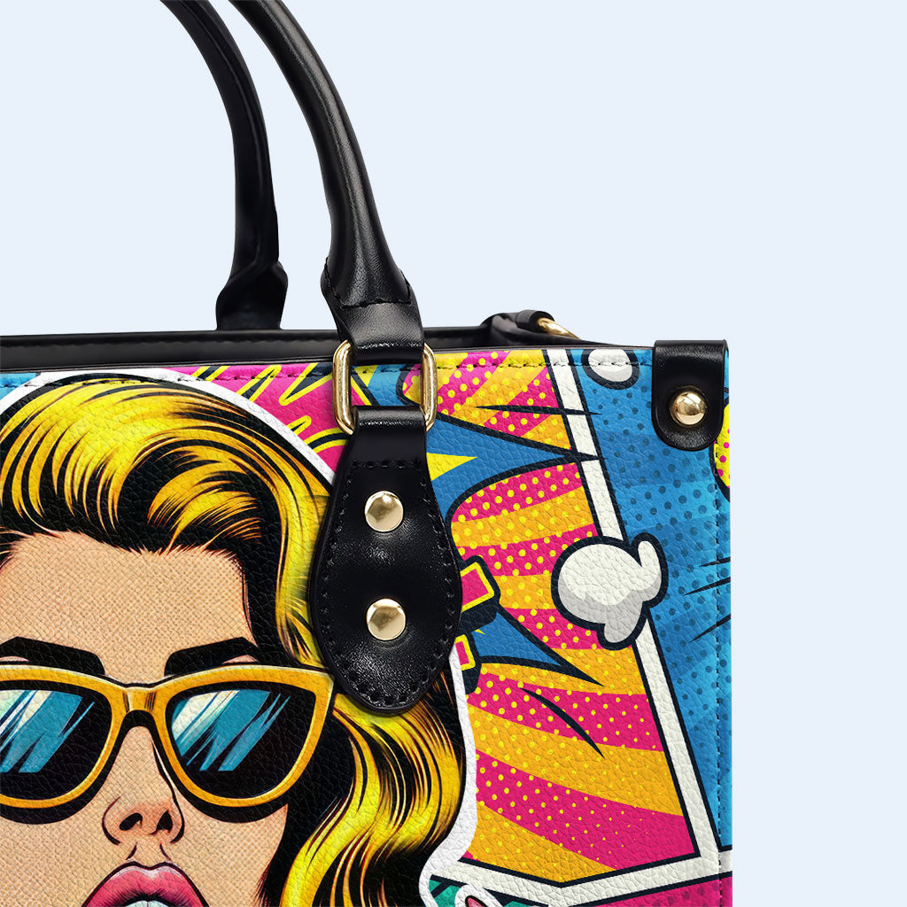 Me dejaron sin supervisión - Bolso de cuero personalizado - UNSUP04